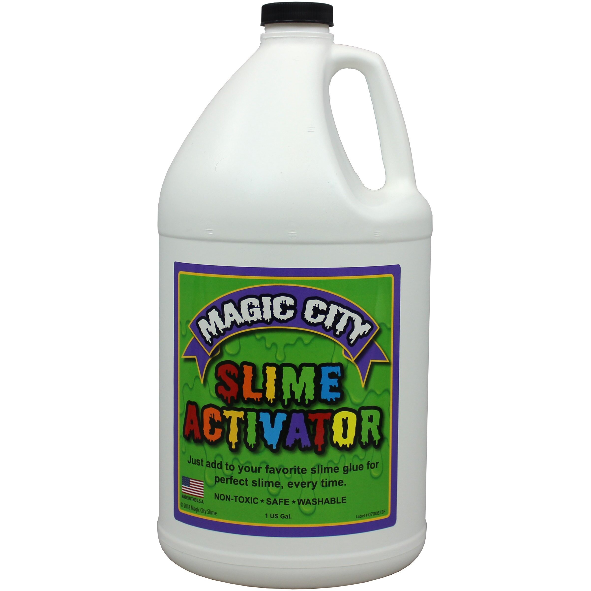 Magic City Slime Activator - Non Toxic, Just Add To Your Favorite Slime Glue For Great Slime Every Time, Made In Usa (1 Gallon)