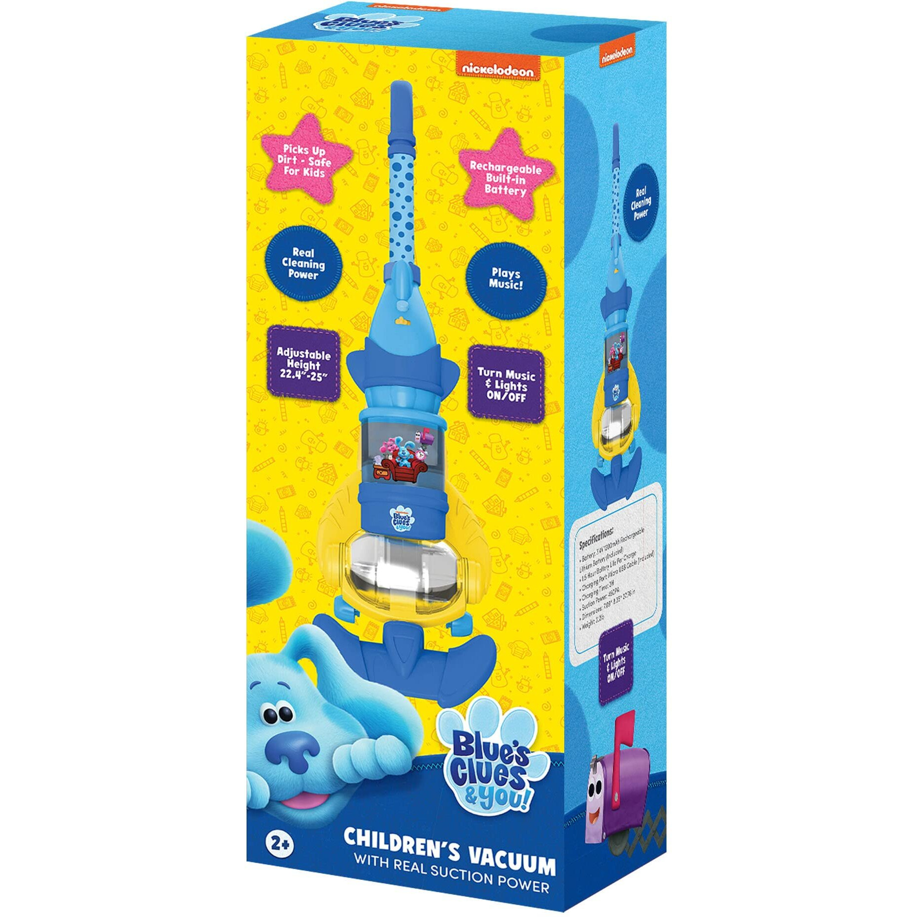 Core Innovations Blue's Clues & You Kid's Toy Vacuum With Real Suction Power
