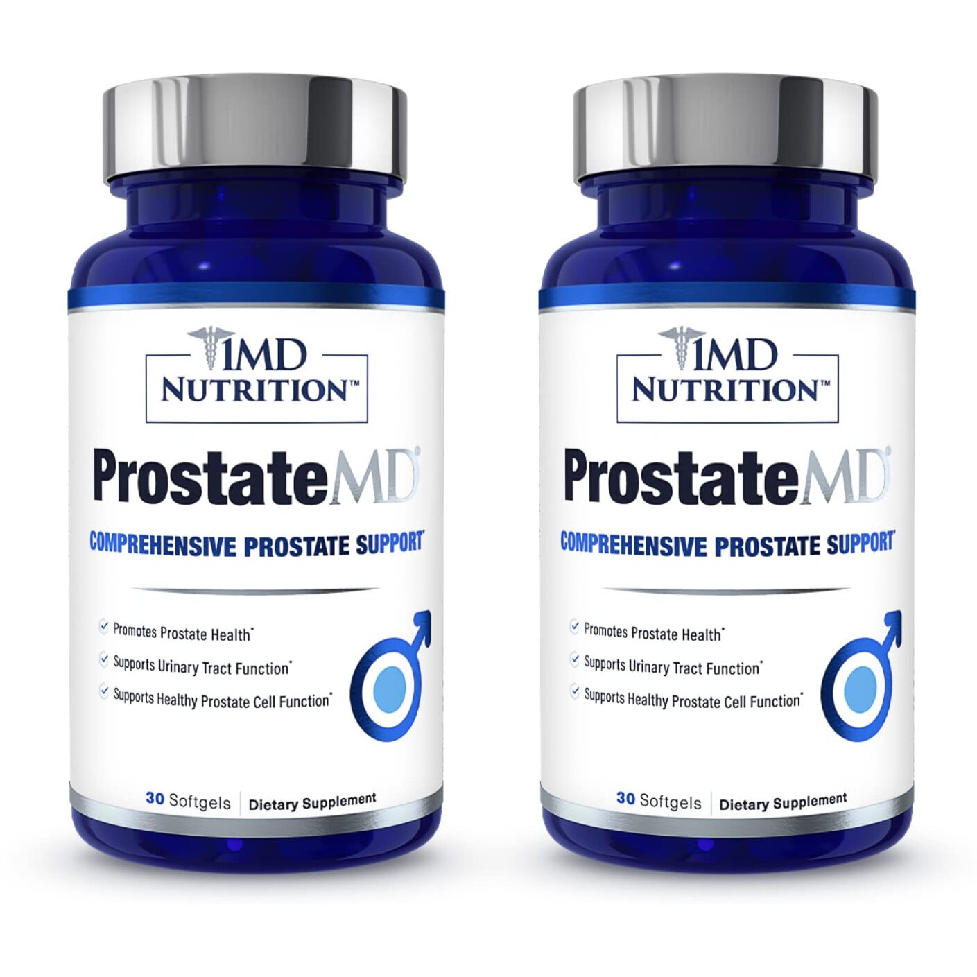 1Md Nutrition Prostatemd Saw Palmetto Prostate Support Supplement - Support For Urinary Tract And Frequent Bathroom Urges | 60 Softgels (2-Pack)