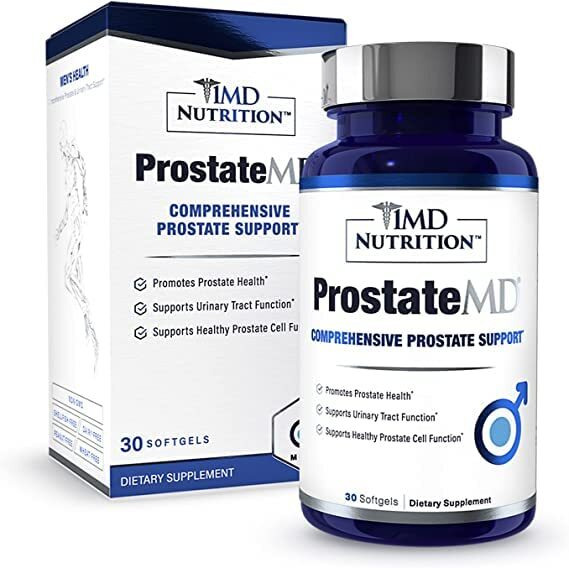 1Md Nutrition Prostatemd Saw Palmetto Prostate Support Supplement - Support For Urinary Tract And Frequent Bathroom Urges | 60 Softgels (2-Pack)