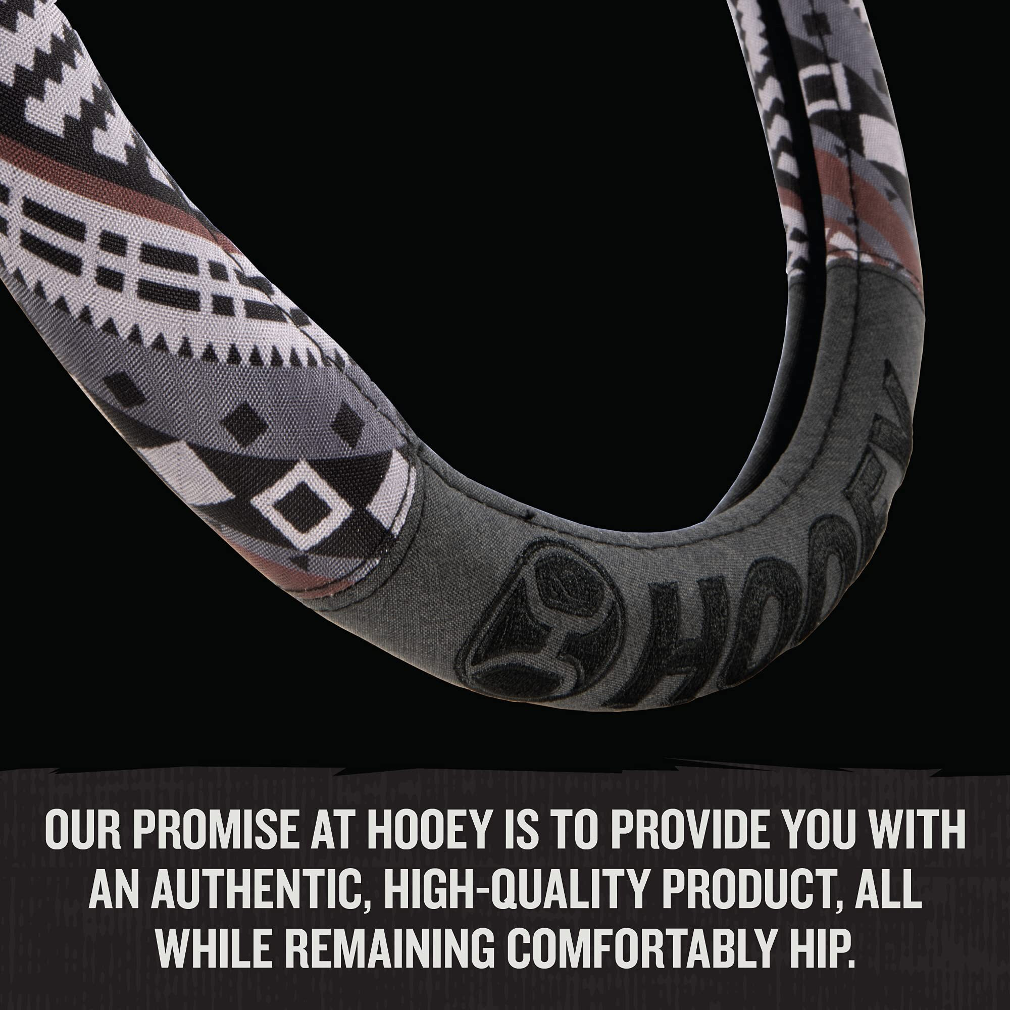 Hooey Steering Wheel Cover, Universal-Fit, Easy To Install For Cars, Truck, Van, Suv, Hazer (Baja)