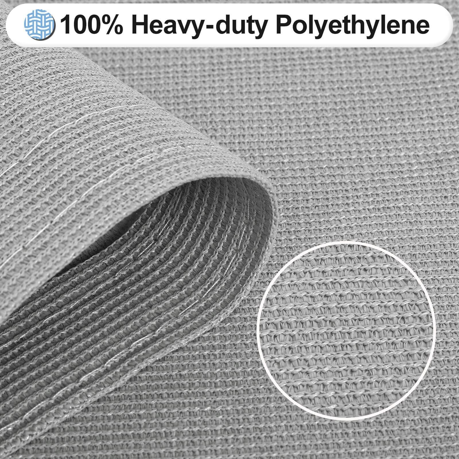 Outdoorlines Plastic Tarp Outdoor Rugs For Patio 8 X 10 Ft - Uv And Weather Resistant Patio Carpet, Stain Resistant Plastic Rv Camping Mats For Porch, Garden, Camper And Picnic, Light Gray