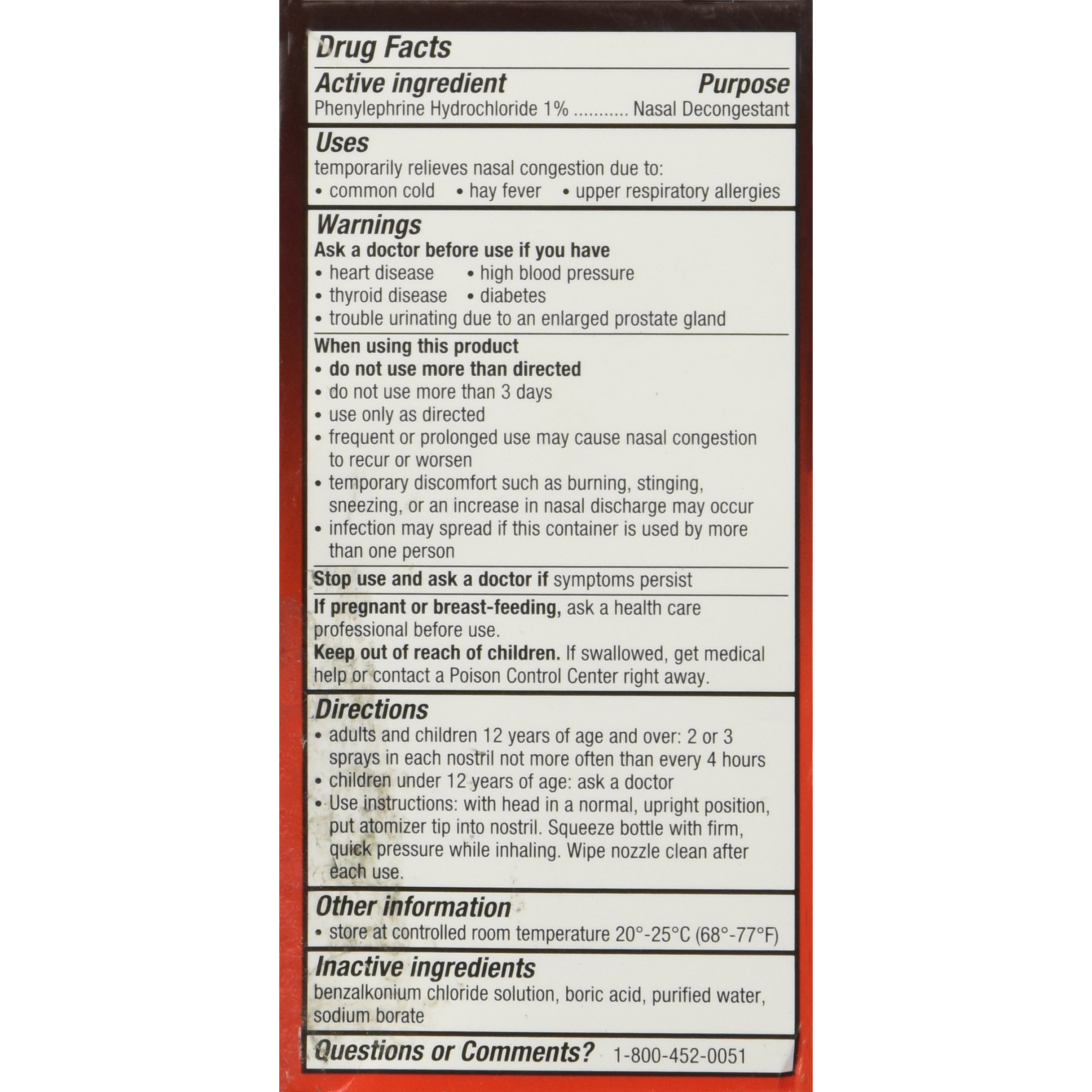 4-Way Fast Acting Nasal Spray, 1 Fl Oz