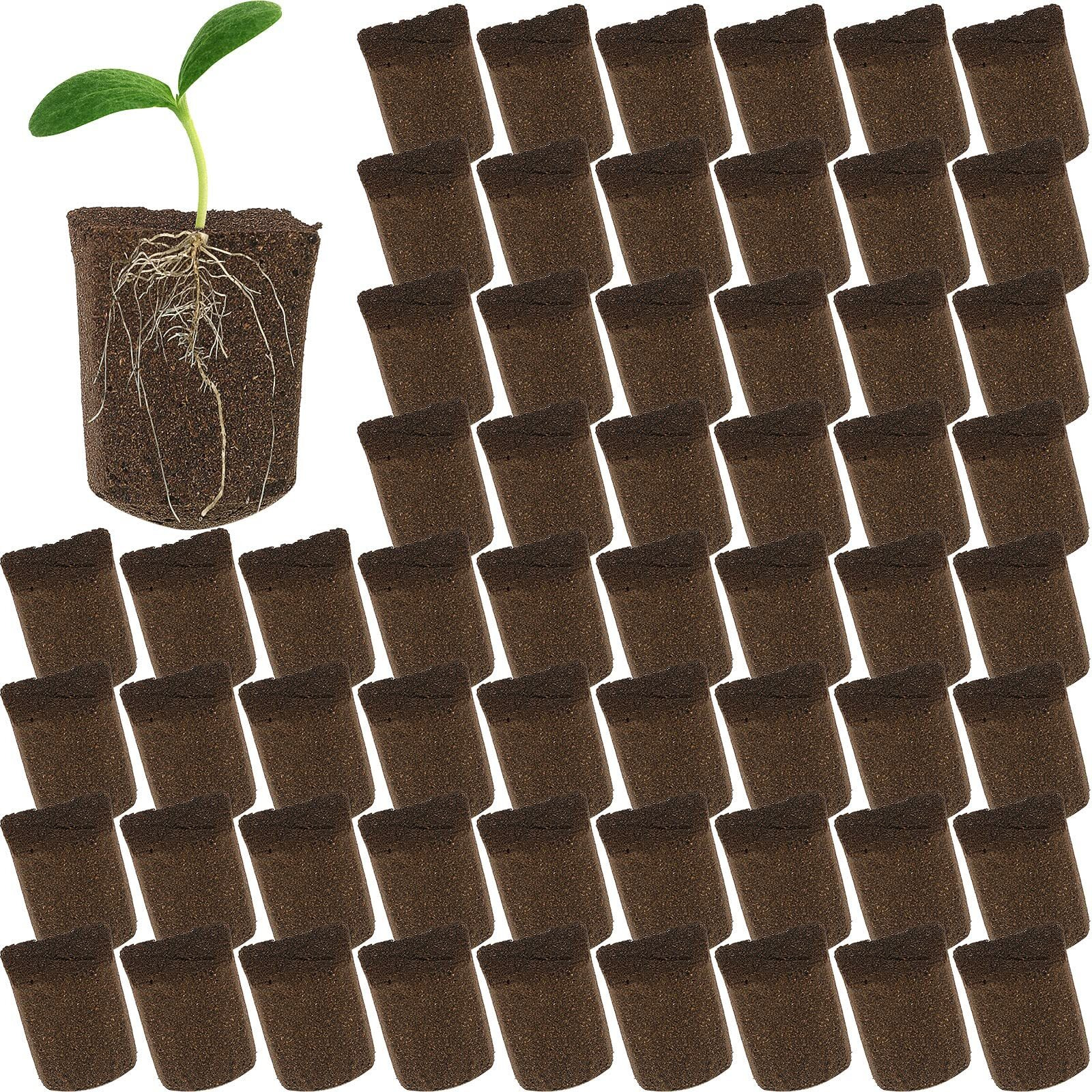 Amyhill Hydroponic Sponges Grow Starter Pods Organic Growth Sponge Starter Plugs For Plant Cloning Growing (100 Pieces)