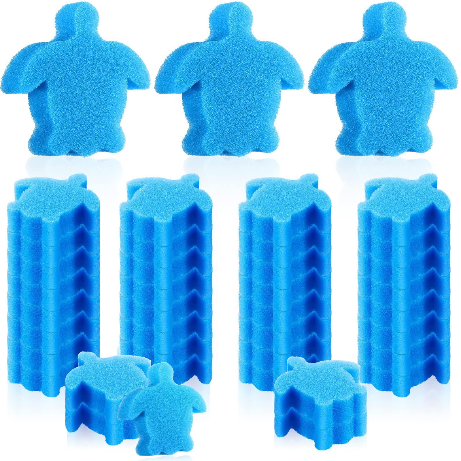 Patelai 40 Pcs Hot Tub Sponge Spa Cleaning Sponges For Hot Tub Oil Absorbing Sponge Cleaning Scum For Spa, Bathtub And Swimming Pool To Soak Up Oils Bathtub Accessories(Turtle Style)