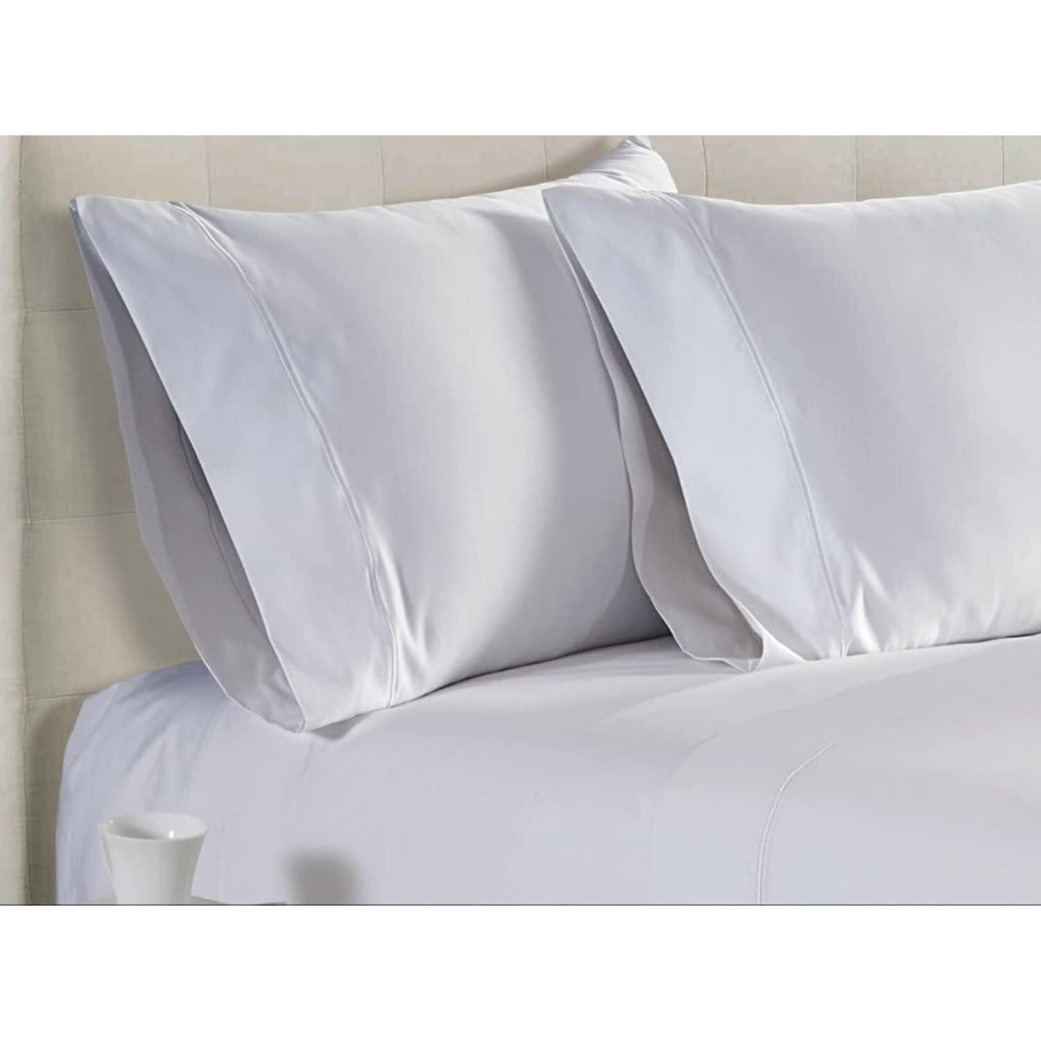 Mygiza Sheets,100% Certified Giza Egyptian Cotton Sheets-Queen Size Giza Cotton Sheets Set To Fit Upto 18 Inches Deep Mattress (4 Pcs) White