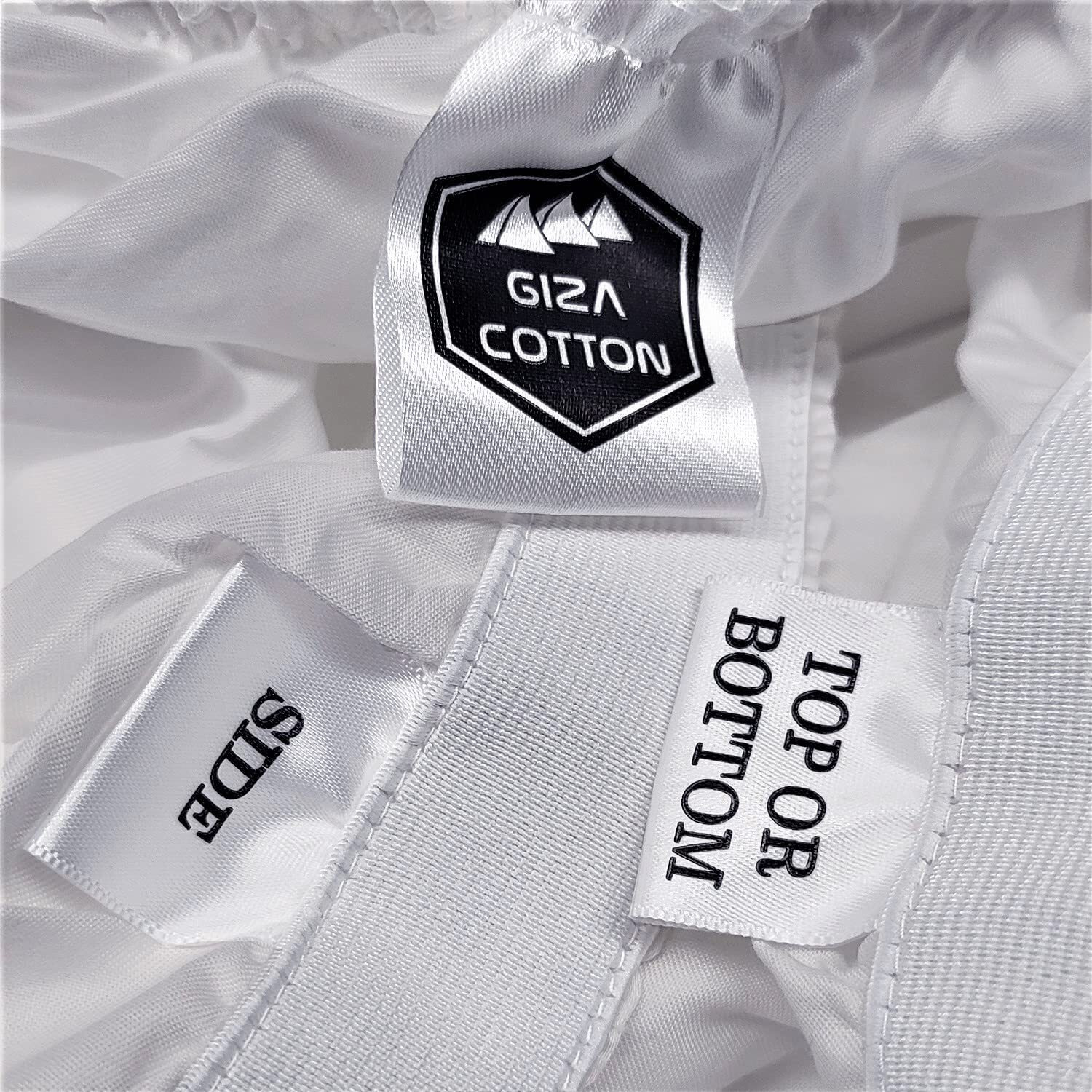 Mygiza Sheets,100% Certified Giza Egyptian Cotton Sheets-Queen Size Giza Cotton Sheets Set To Fit Upto 18 Inches Deep Mattress (4 Pcs) White