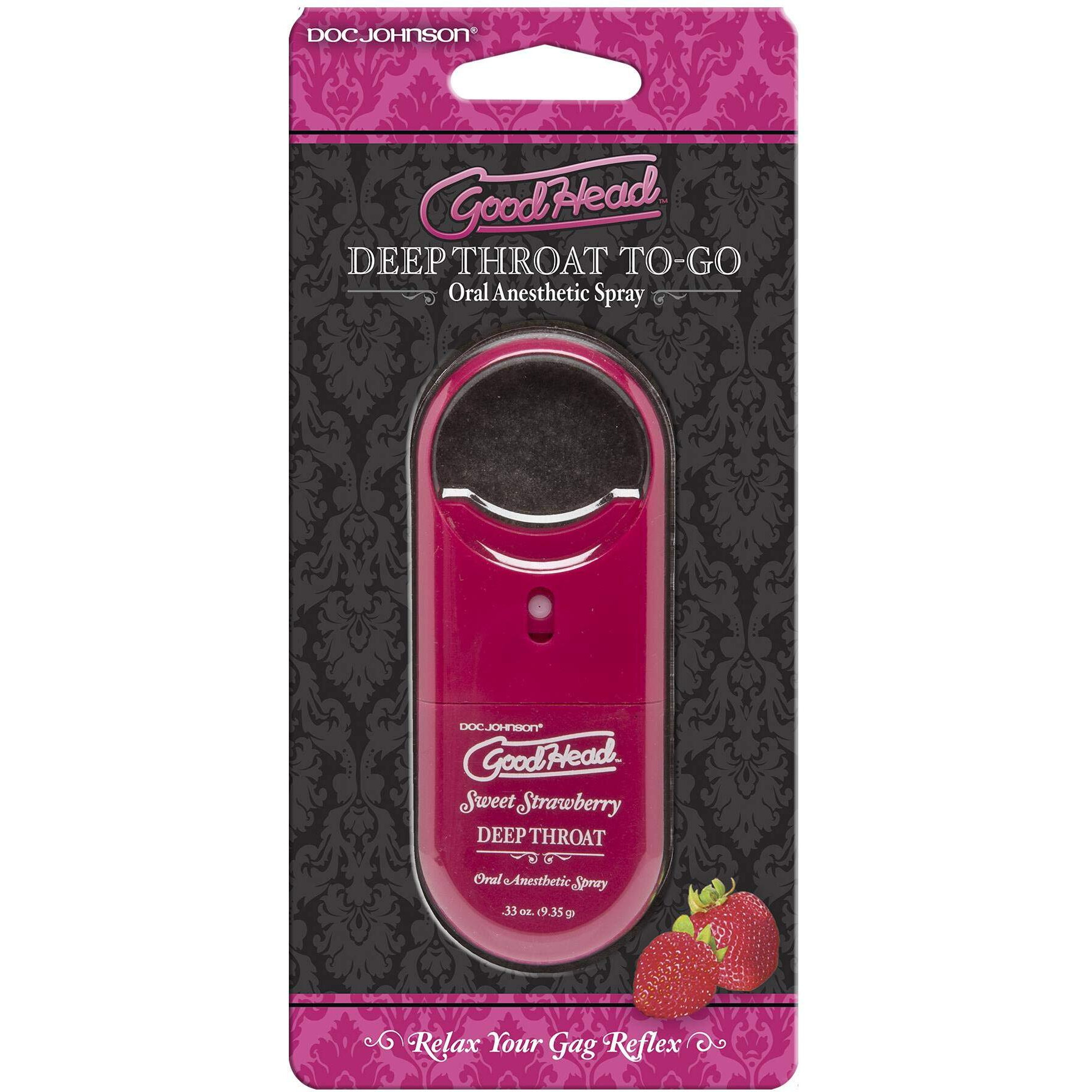 Adiva Intimates Goodhead Deep Throat Spray To Go (Strawberry)