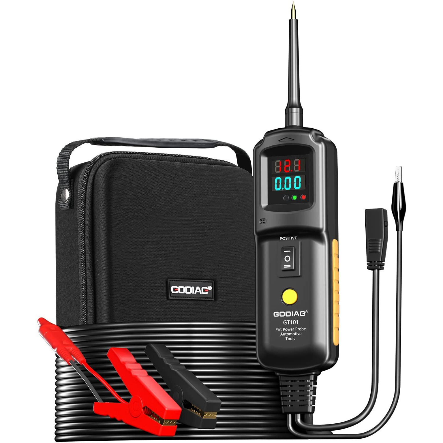 Godiag Gt101 Power Circuit Probe Tester, Auto Short Circuit, Relay Fuse Tester, Voltage Tester, 6V 40V Dc Auto Electrical System Test Tool Kit, Diode Resistance Check For Motorcycle Trucks