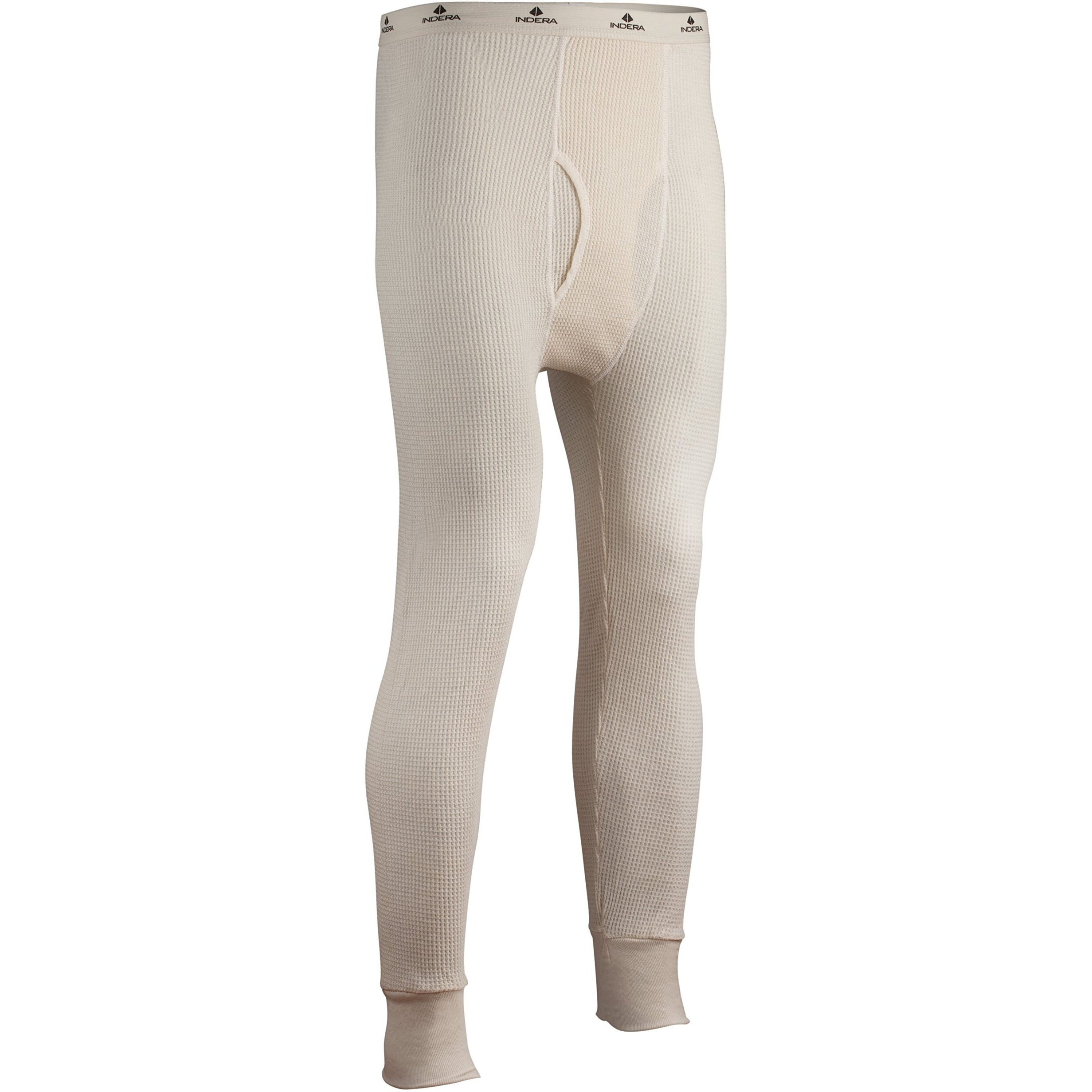 Indera Heavyweight Cotton Waffle Long Johns Thermal Underwear For Men