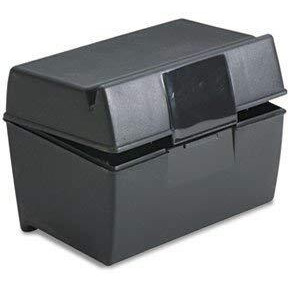 Index Card Holder, Index Cards Storage Box Holds Up To 300 3X5 Cards, With Poly Card Guides A-Z, 3X5 Inch - Value Pack