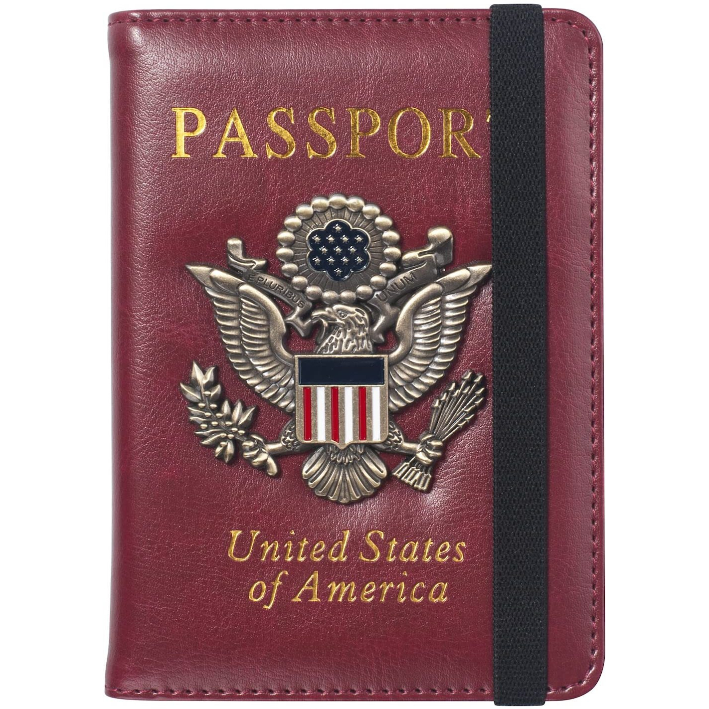 Facath Passport Holder Cover Case Travel Wallet Case Passport Cards Protector Leather Card Case Rfid Blocking Travel Accessories Document Organizer