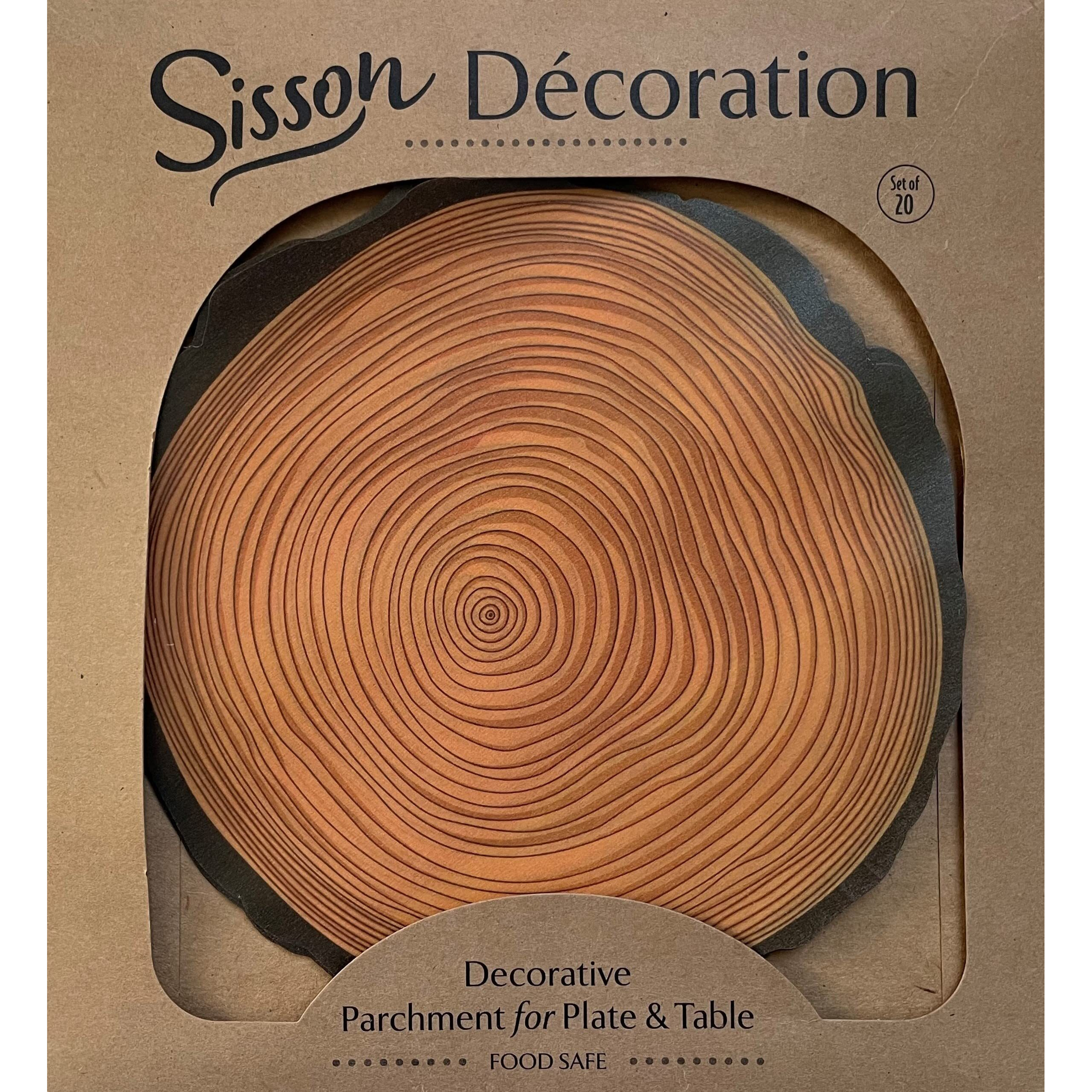 Parchment Paper Leaves For Cheese & Charcuterie Boards - Sisson Distribution Leaves (Pack Of 20) (Log Slice)