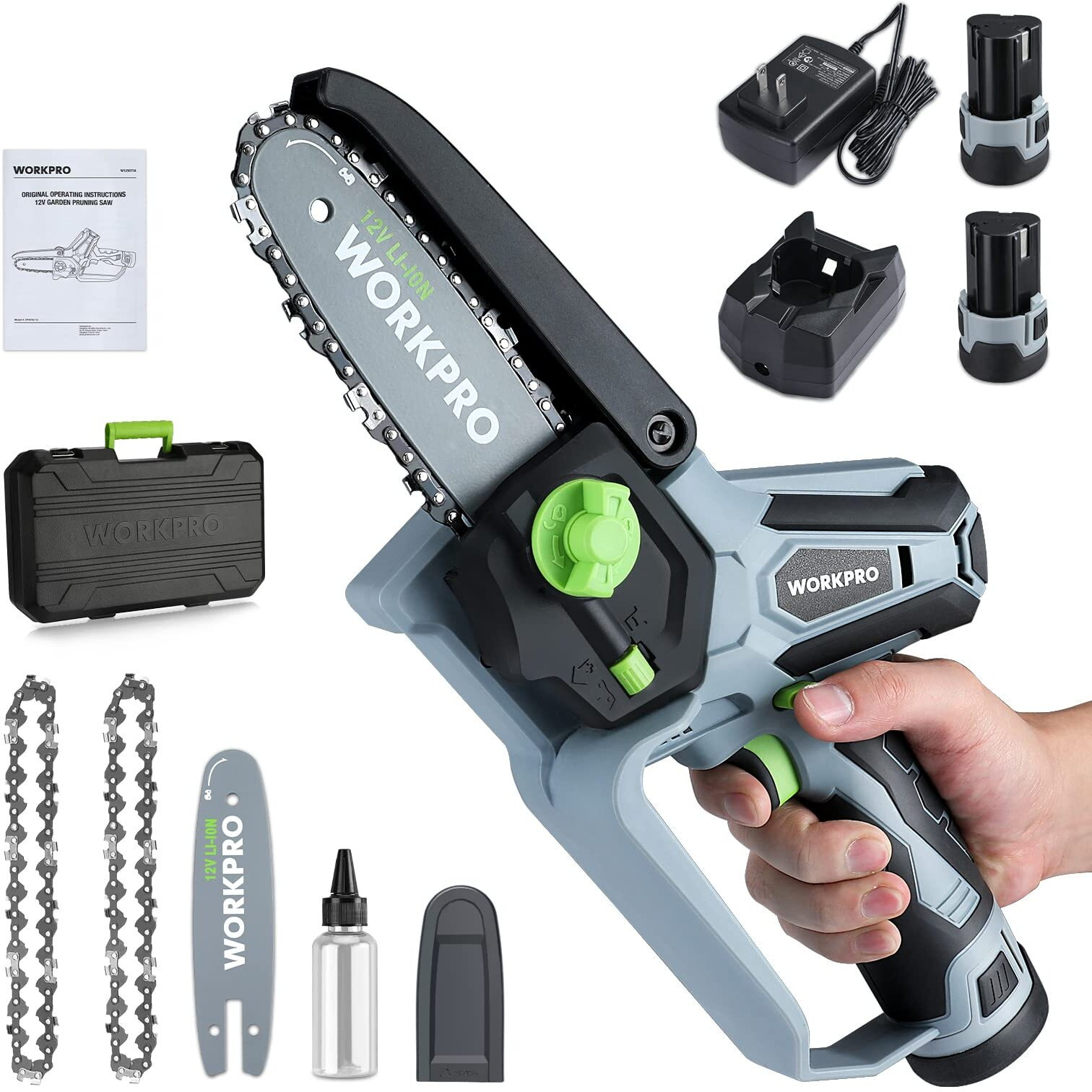 Workpro Mini Chainsaw, 6.3