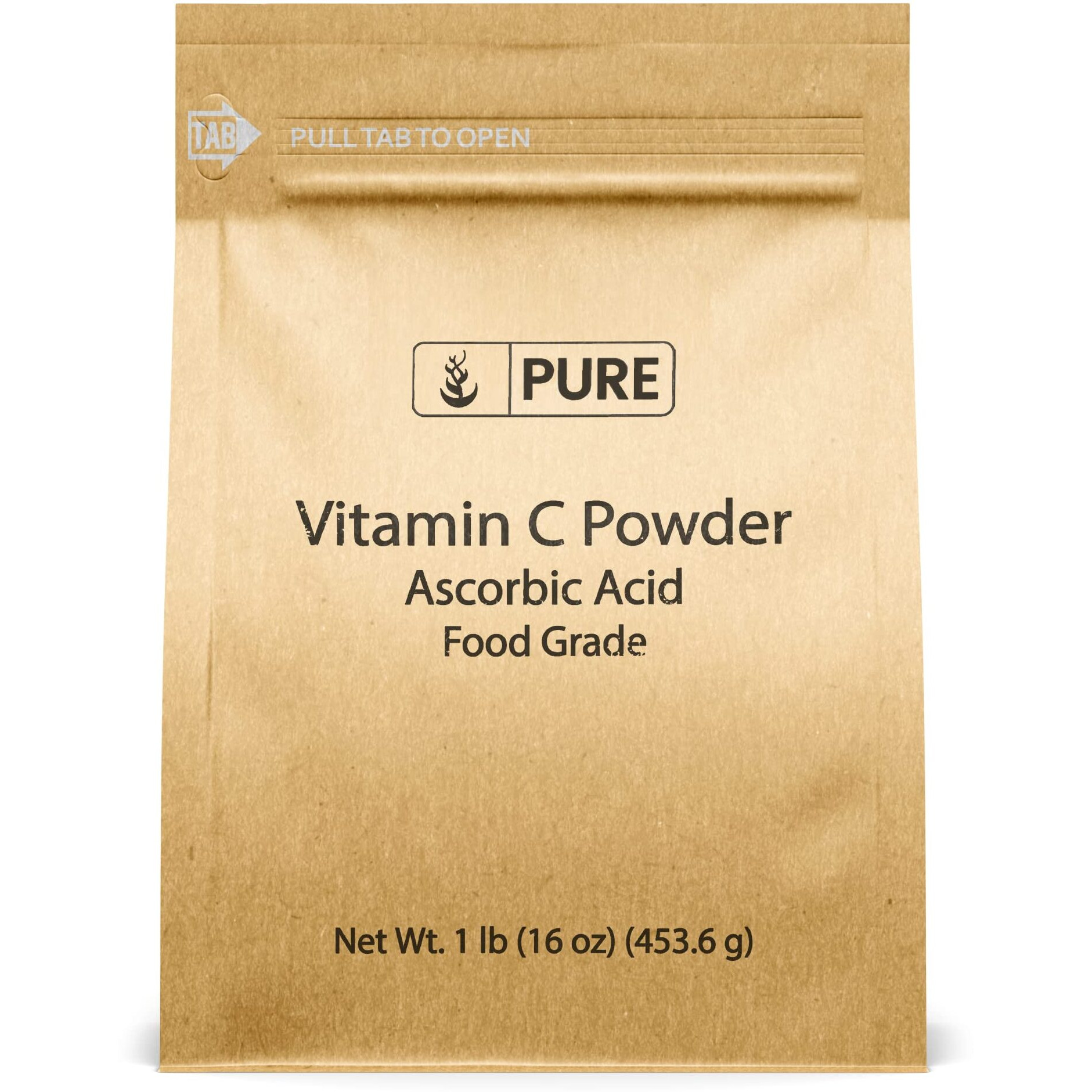 Pure Original Ingredients Vitamin C Powder (1 Lb) Ascorbic Acid, Non Gmo, Dietary Supplement