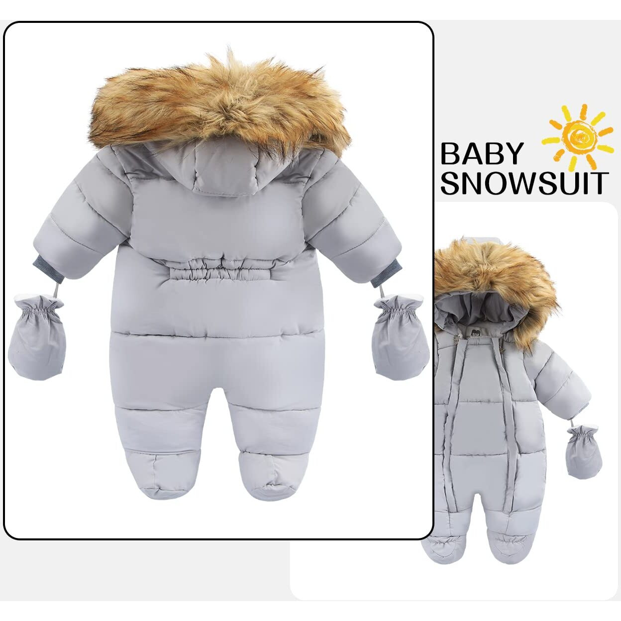 Tumaron Baby Boys Snowsuit Toddler Winter Clothes Girls Outfits Coat Jumpsuit 9-12 Months