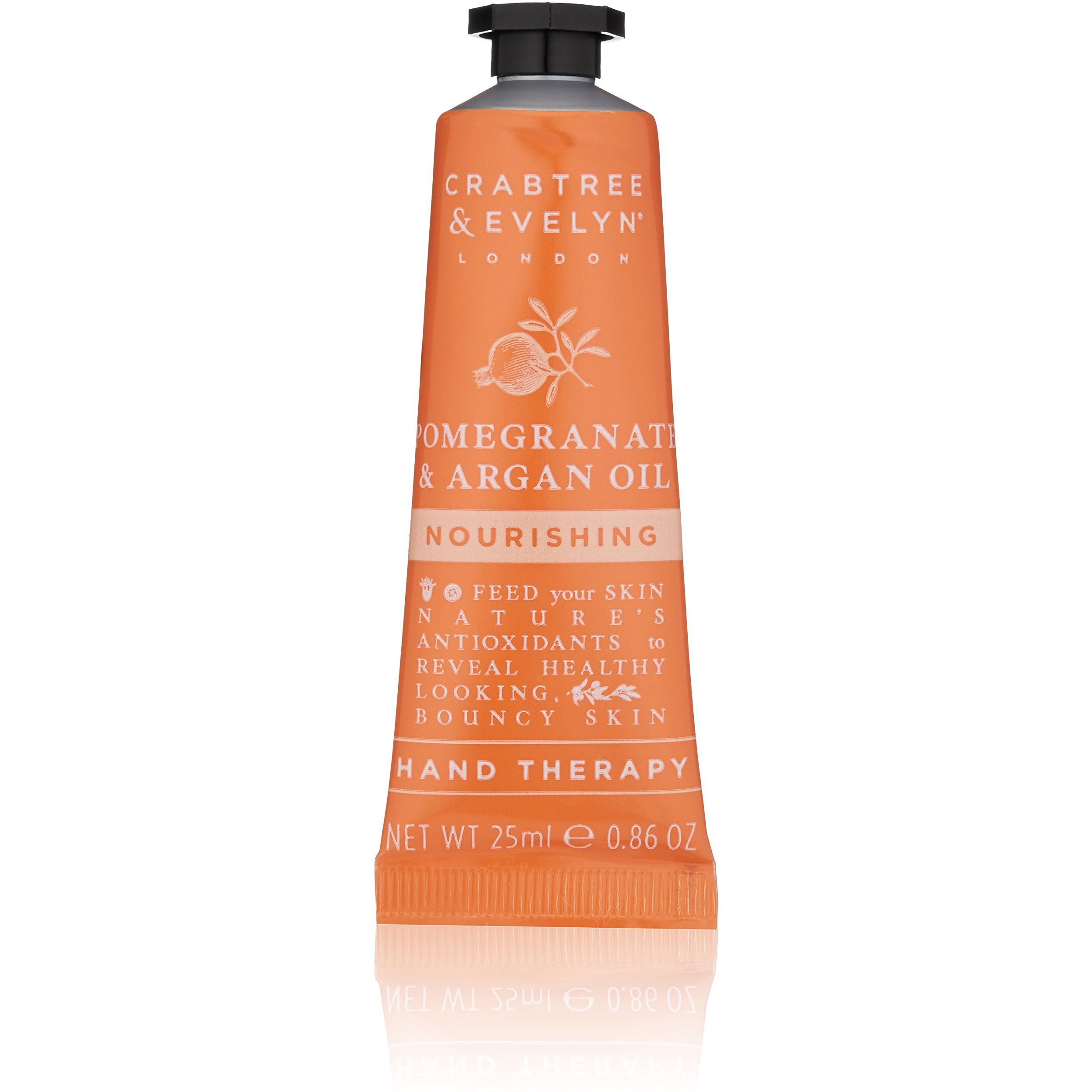Crabtree & Evelyn Nourishing Hand Cream Therapy, Pomegranate And Argan Oil, 0.86 Oz