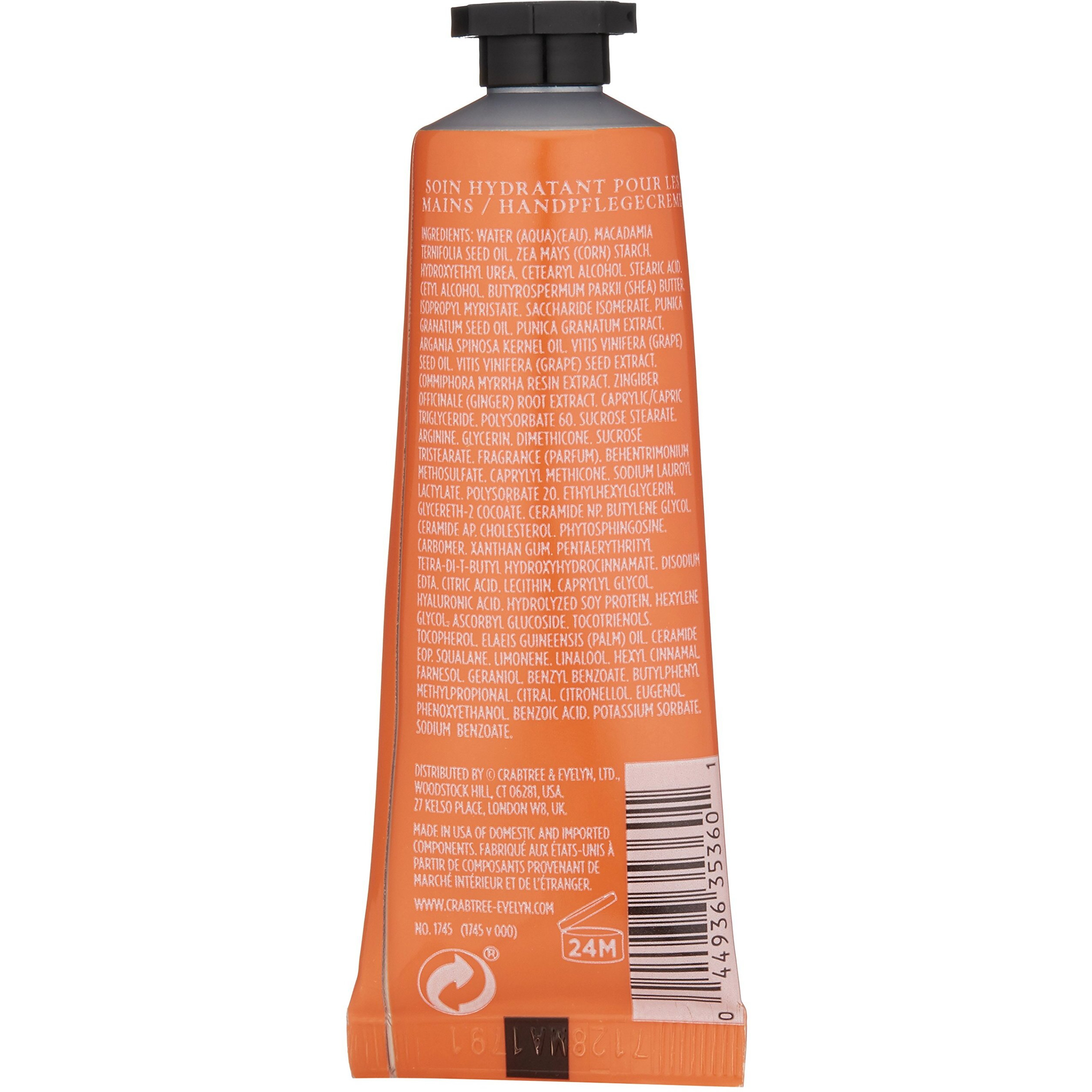 Crabtree & Evelyn Nourishing Hand Cream Therapy, Pomegranate And Argan Oil, 0.86 Oz