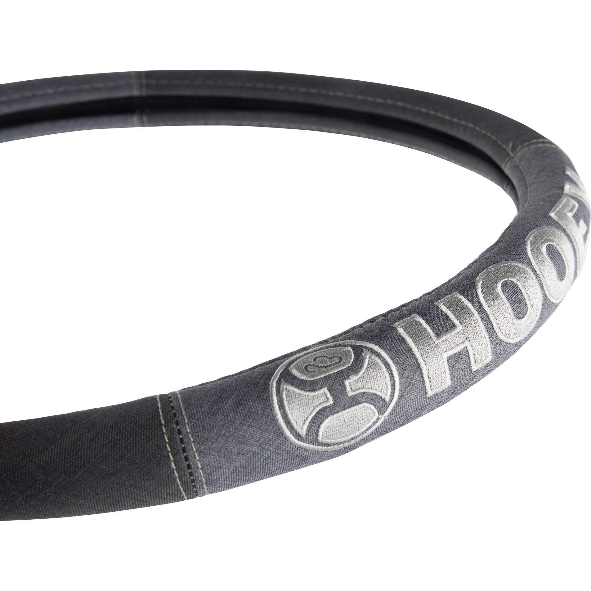 Hooey Lounger Steering Wheel Cover | Heather Black, Single