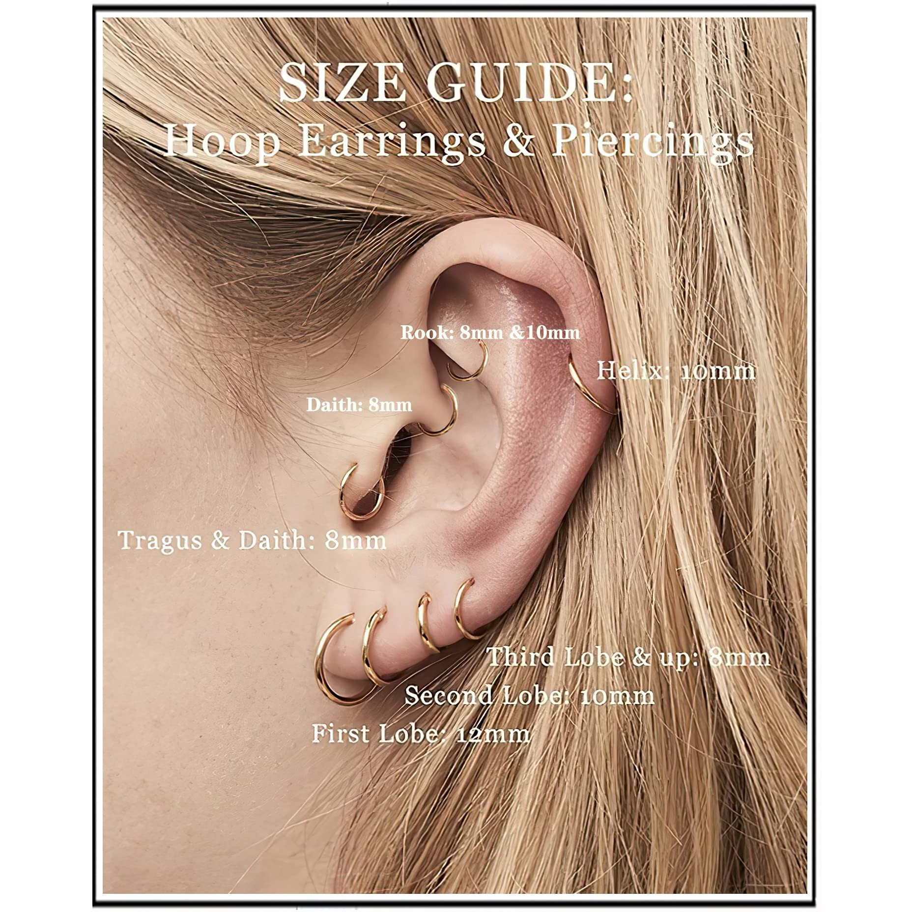 Unisex Dainty Small 14K Gold Hoop Earrings, 16G Surgical Steel Tiny Endless Hinged Hoops In Gold Plated For Earlobe And Cartilage (Gold 12Mm)