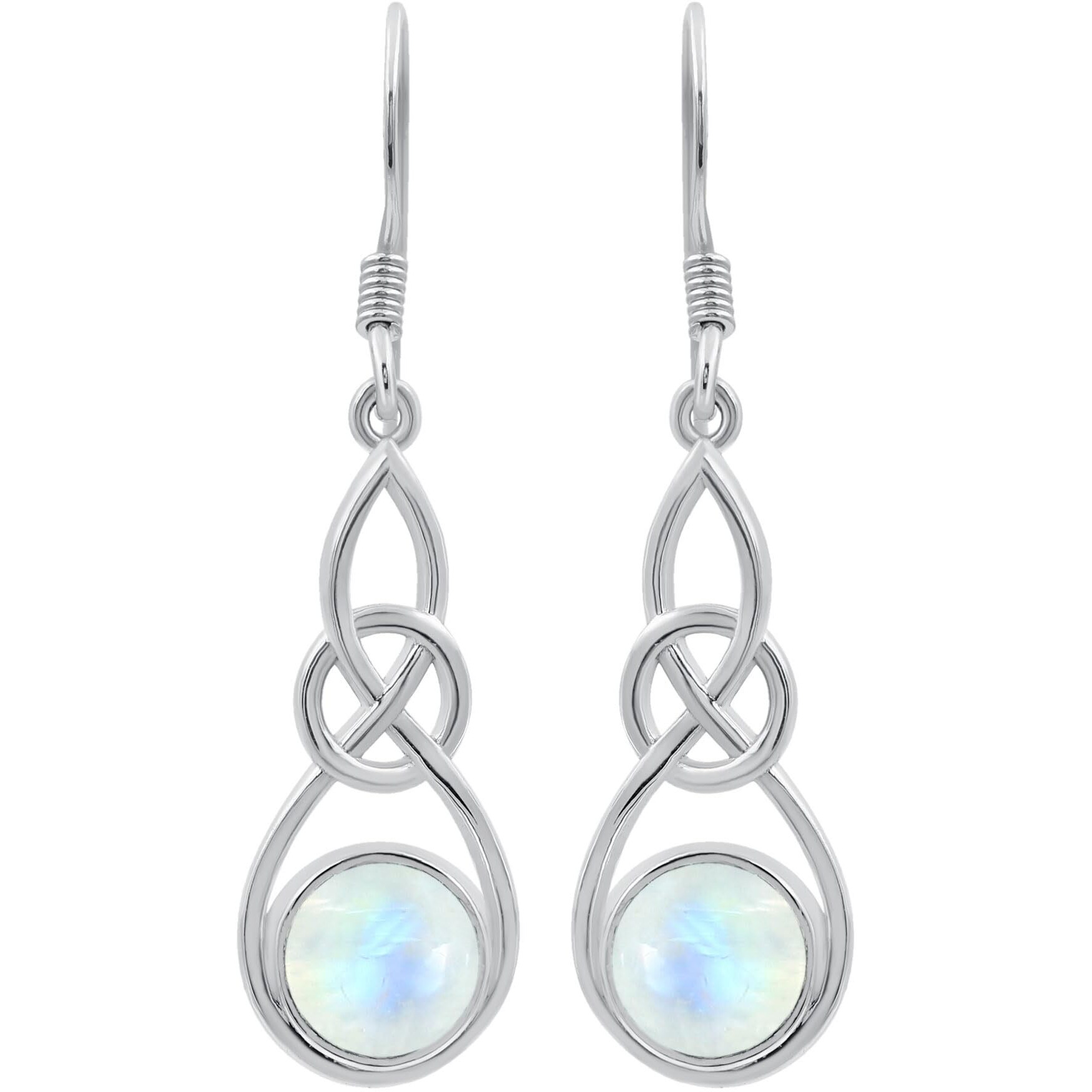 Tishavi Natural Moonstone Earrings For Women White Stone June Birthstone Jewelry Women 's Day Gifts For Mom Wife Sister