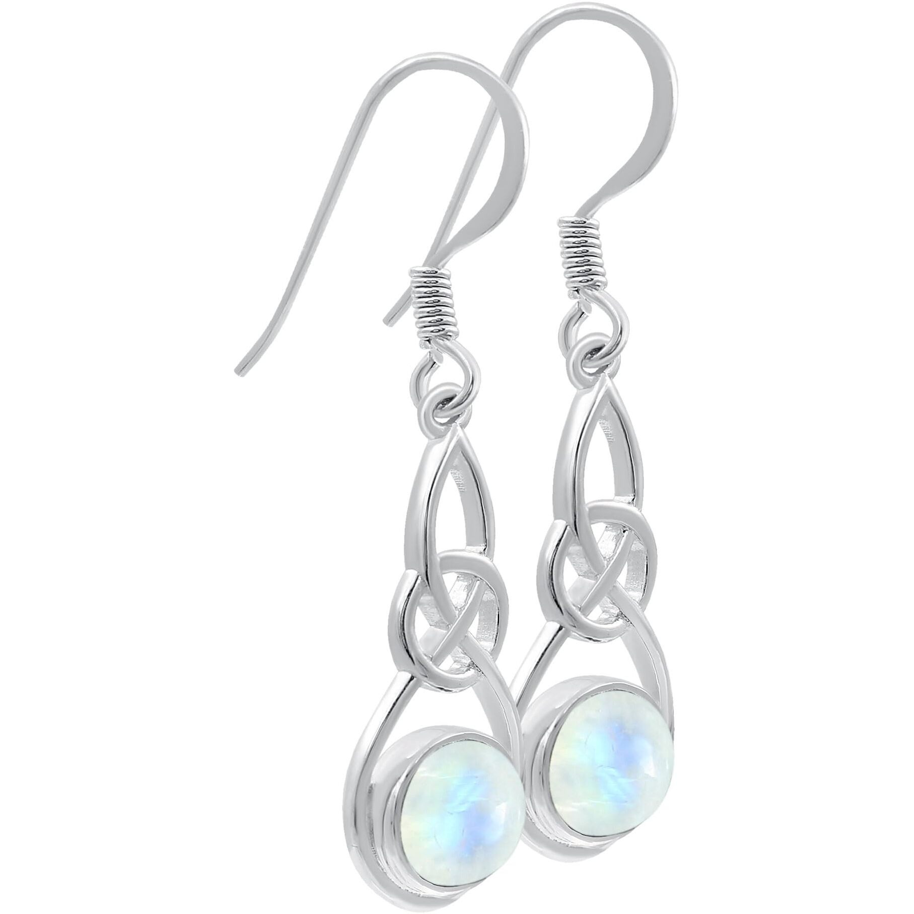 Tishavi Natural Moonstone Earrings For Women White Stone June Birthstone Jewelry Women 's Day Gifts For Mom Wife Sister