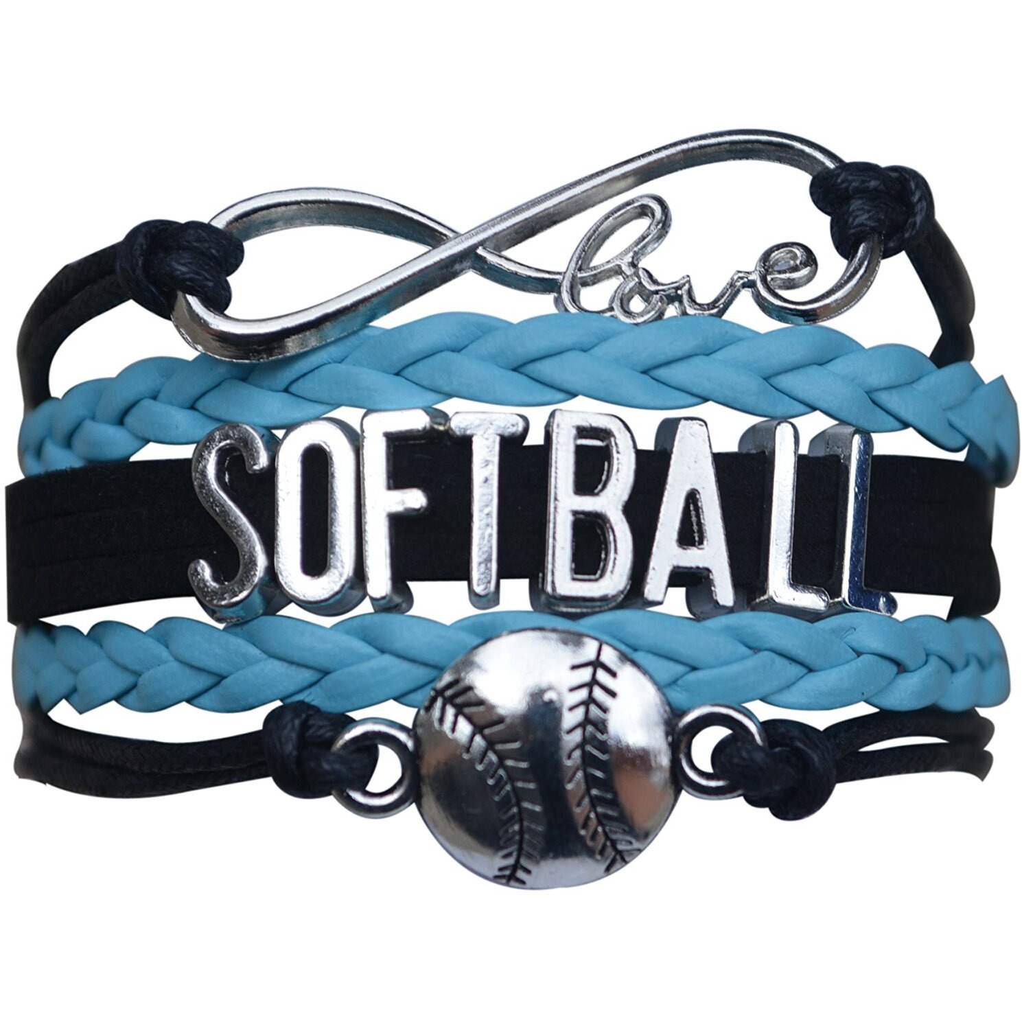 Infinity Collection Softball Bracelet- Softball Jewelry - Perfect Softball Player, Softball Team And Coaches Gifts