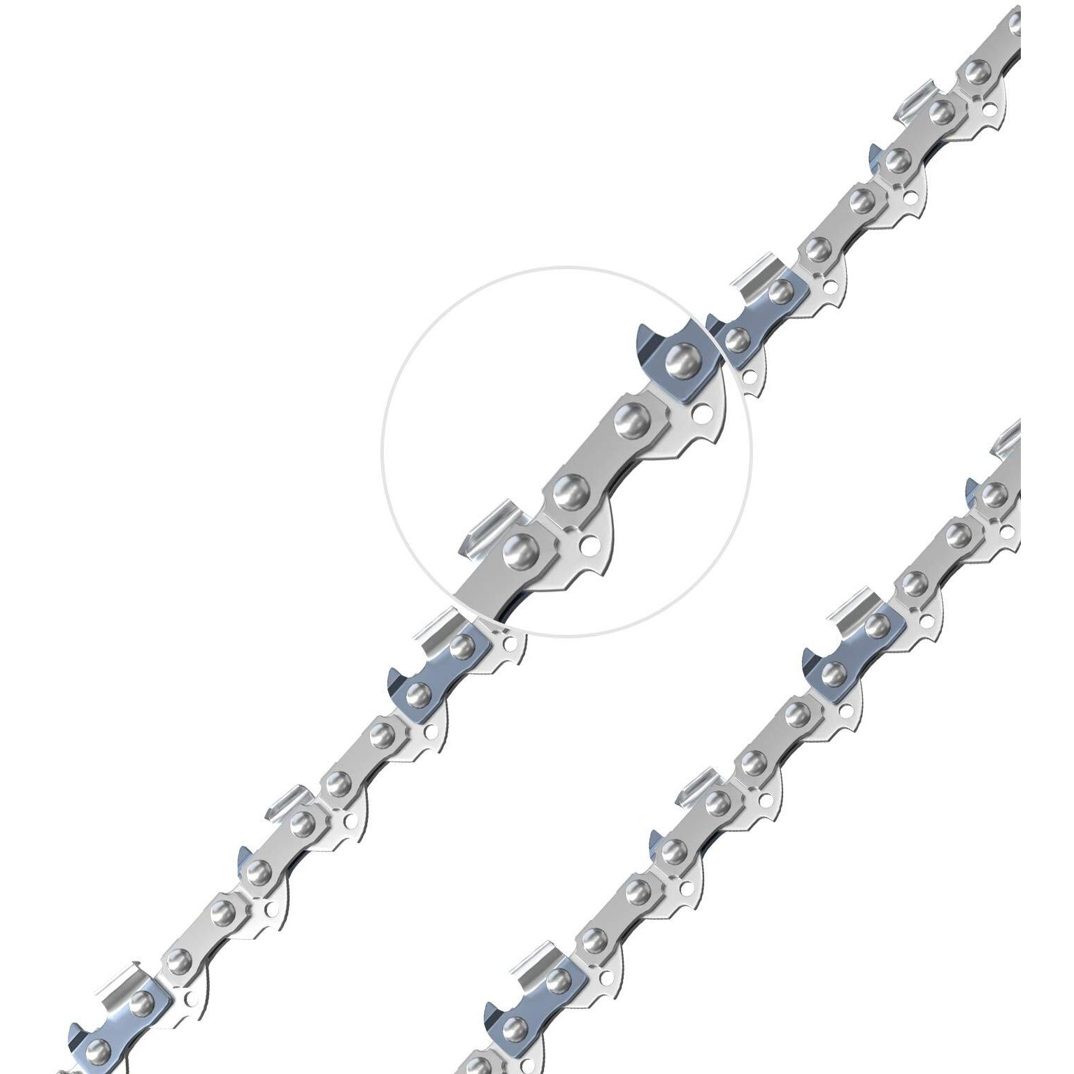 Zentop 16-Inch 3 Pack Chainsaw Chain - 3/8"" Lp Pitch .050"" Gauge 56 Drive Links Wood Cutting Saw Chain For Chainsaw Parts (16-Inch 56Dl)