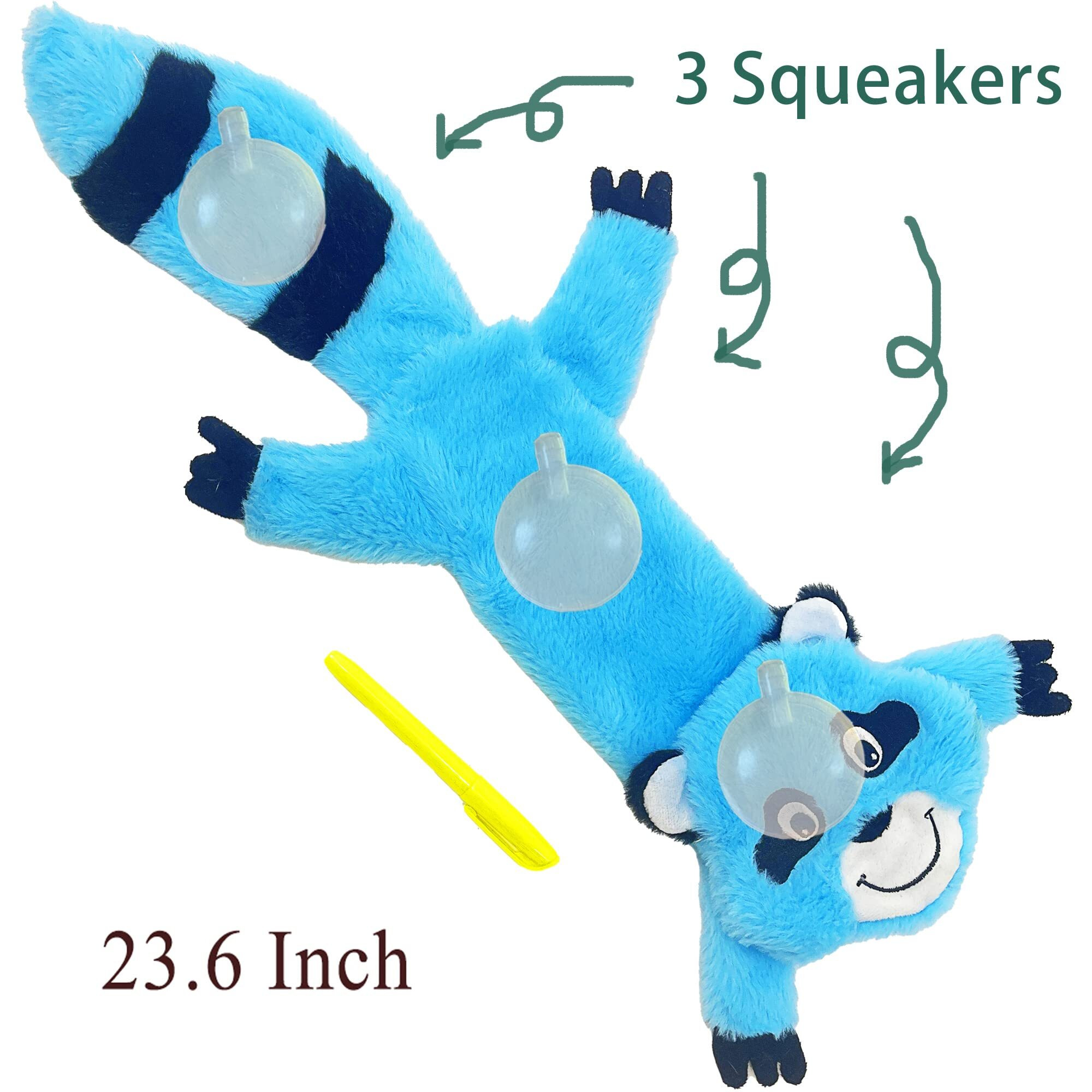 Jalousie 5 Pack Stuffingless Dog Squeaky Toys Dog Toy W/Durable Liner No Stuffing Dog Toy - Dog Toys Crinkle Paper Squeaker Toy For Medium Large Dogs (5 Pack - Extra-Large - Premium Furrrr)