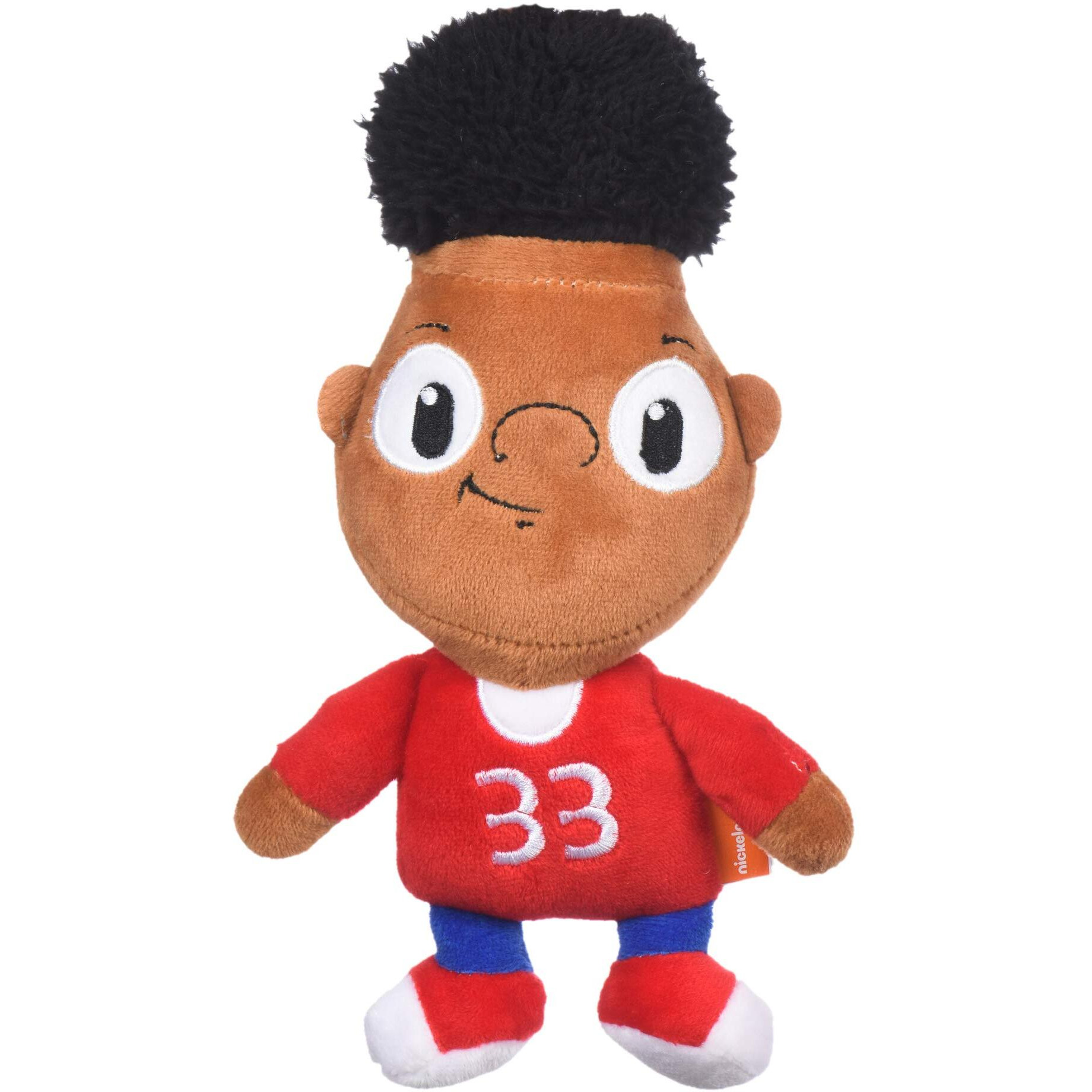 Nickelodeon For Pets Hey Arnold Gerald Figure Plush Dog Toy 9 Inch Soft Fabric Medium Dog Toy - Brown And Red Plush Dog Toy For All Dogs, 90S Nickelodeon Toys From Hey Arnold Tv Series (Ff15286)