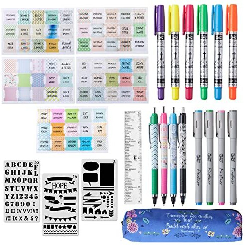 Mr. Pen- Bible Kit, Bible Journaling Supplies, Bible Journaling Kit, Highlighters For Bible Pages, Bible Pens No Bleed, Bible Highlighters And Pens No Bleed, Bible Journaling, Bible Study Journal