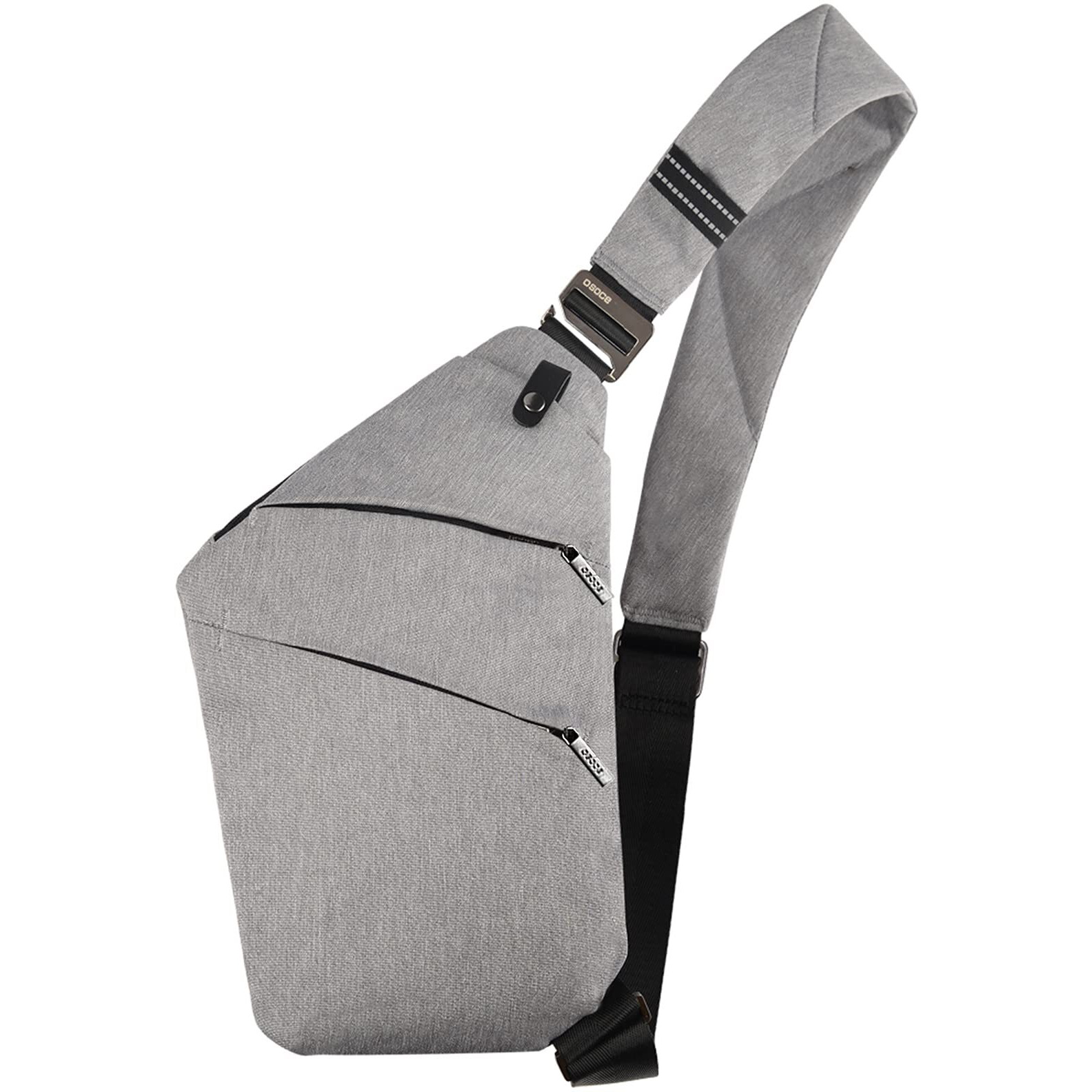 Vadoo Sling Bag - Anti-Theft Crossbody Shoulder Bag For Men And Women (Grey)
