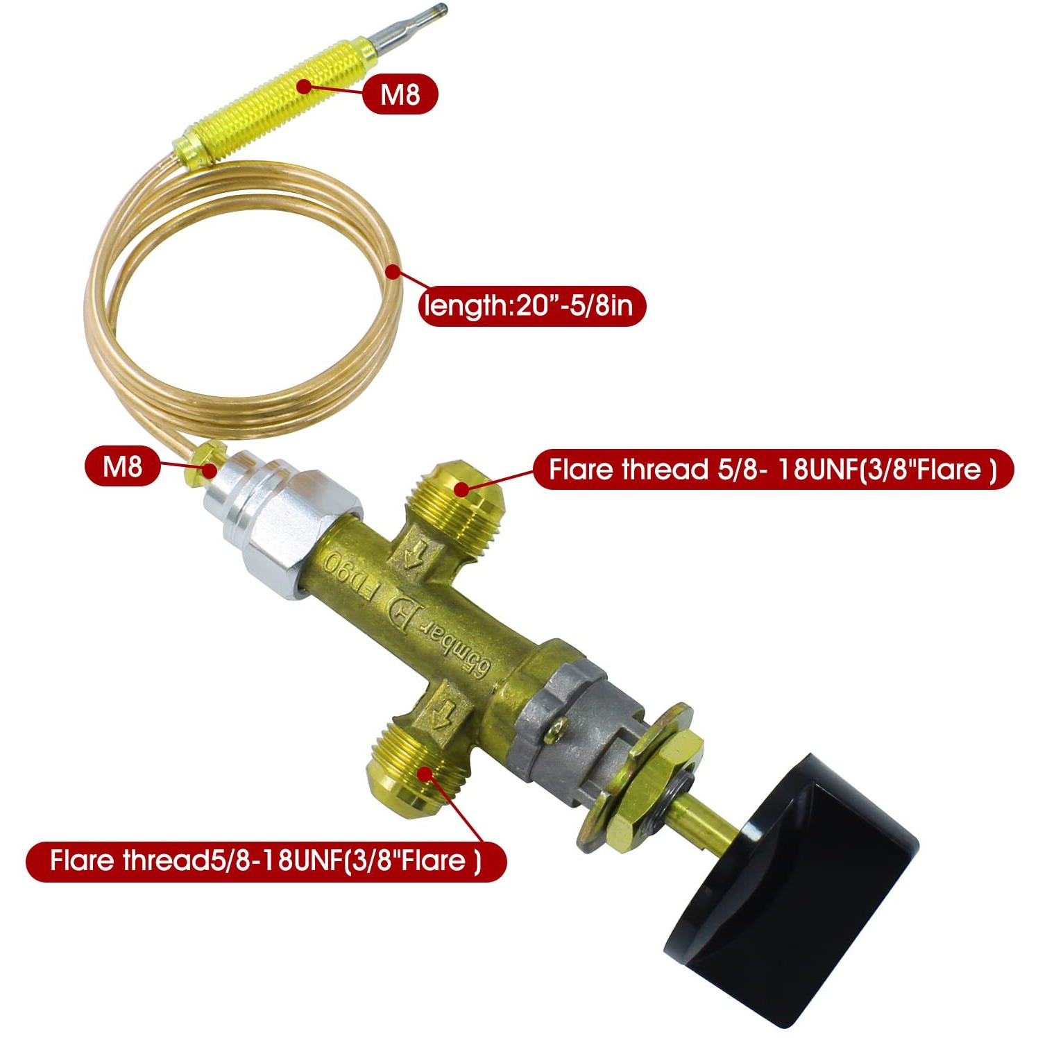 Mensi Low Pressure Lpg Propane Gas Fireplace Fire Pit Flame Failure Safety Control Valve Kit