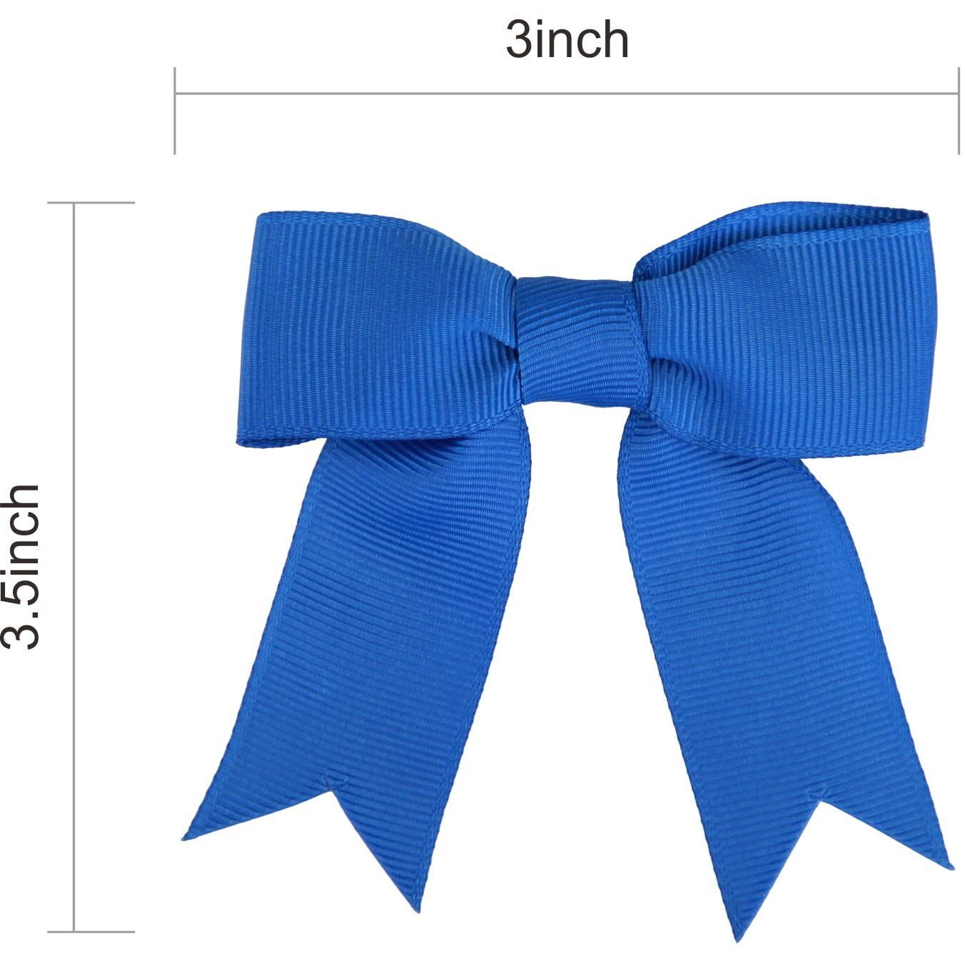 Meseey 50 Pcs 3 Inches Royal Blue Grosgrain Ribbon Twist Tie Bows Pretied Bows Premade Craft Bows For Treat Bags Gift Wrapping Basket Wedding Baby Shower Brithday Valentine 's Day Christmas Party