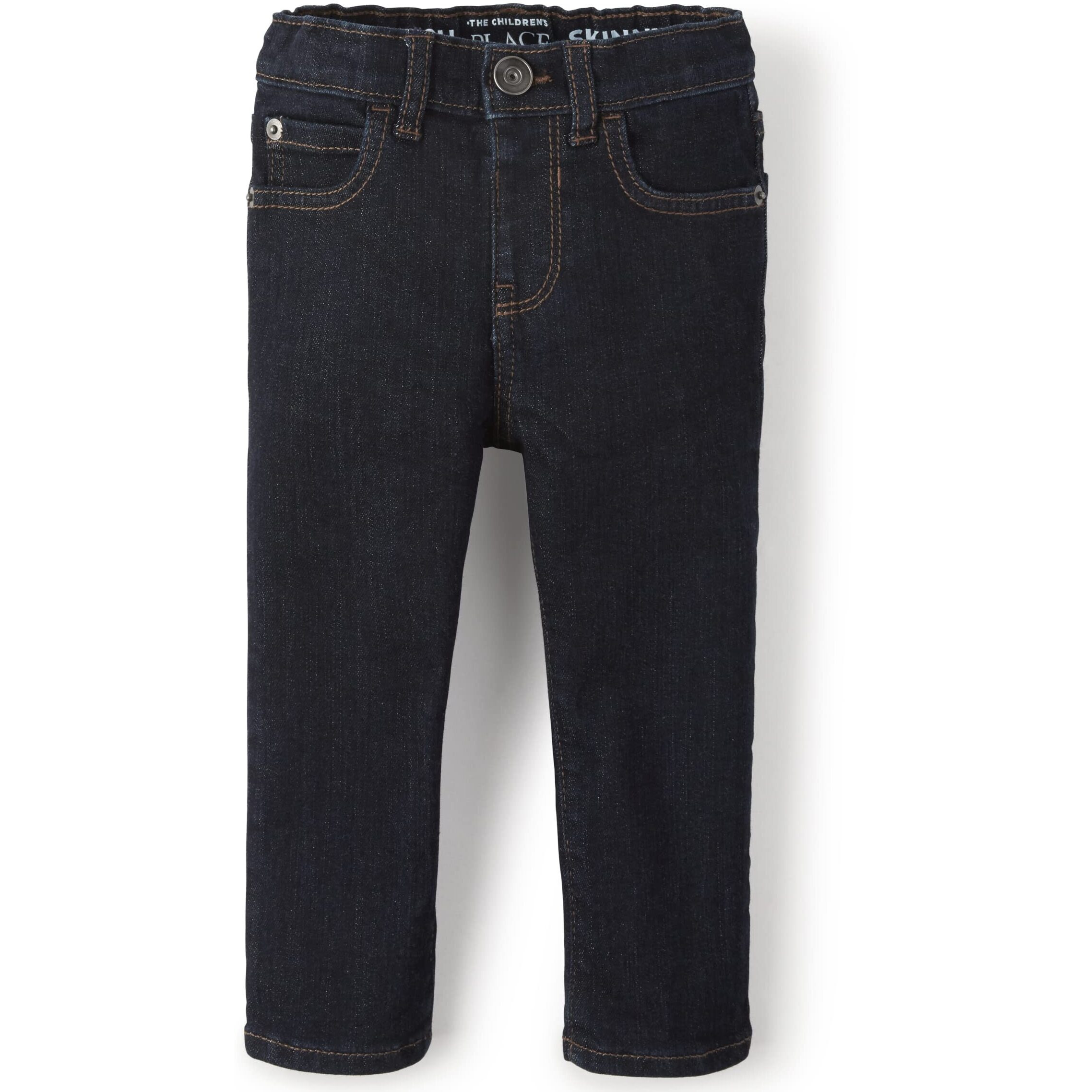 The Children's Place Baby Boys And Toddler Boys Stretch Skinny Jeans, Dark Rinse Wash, 3T
