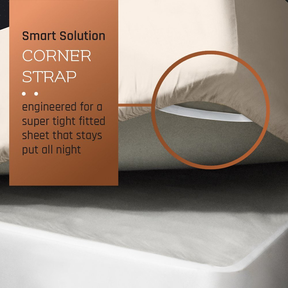 Empyrean Extra Deep Pocket Queen Fitted Sheet, 24 "" Deep Pocket Queen Sheet With Bonus 2 Pillowcases, 3 Pc Fitted Sheet Queen Size, Queen Sheets Deep Pocket With 4 Corner Elastic Strap, Cream Beige