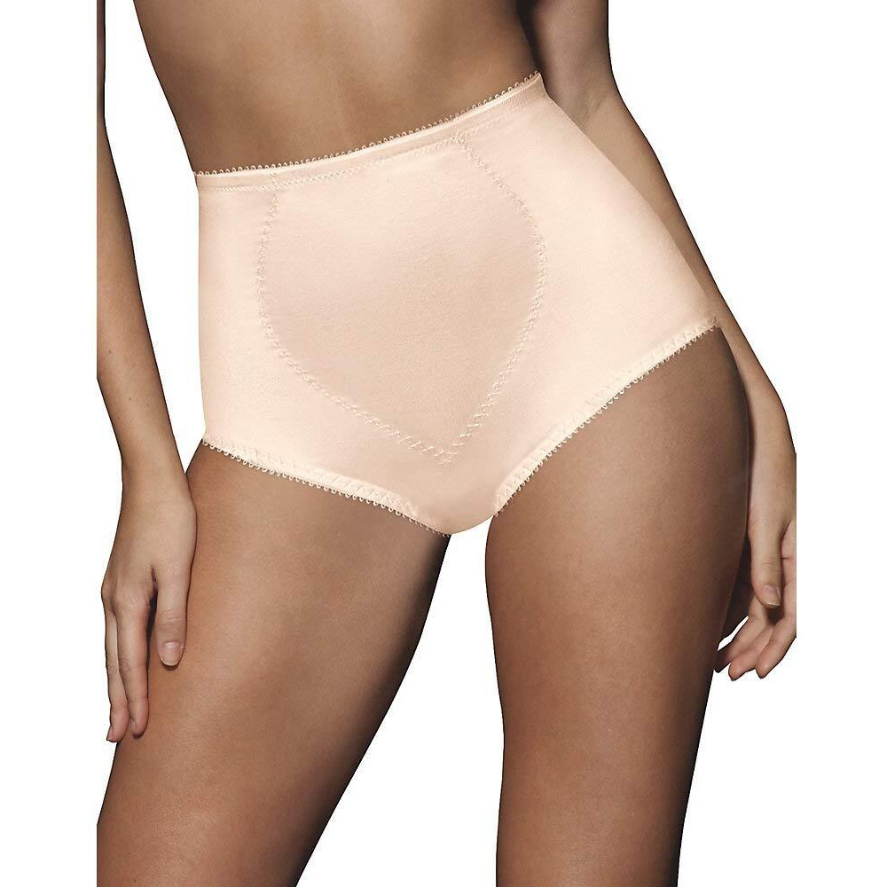Bali Womens Jacquard Mesh Tummy Panel Firm Control 2-Pack Fajas Dfx710 Shapewear Briefs, Porcelain/Blushing Pink, Xx-Large Us