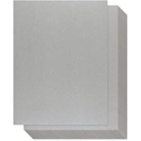 Silver Shimmer Paper - 100-Pack Metallic Cardstock Paper, 92 Lb Cover, Double Sided, Printer Friendly - Perfect For Weddings, Birthdays, Craft Use, Letter Size Sheets, 8.5 X 11 Inches