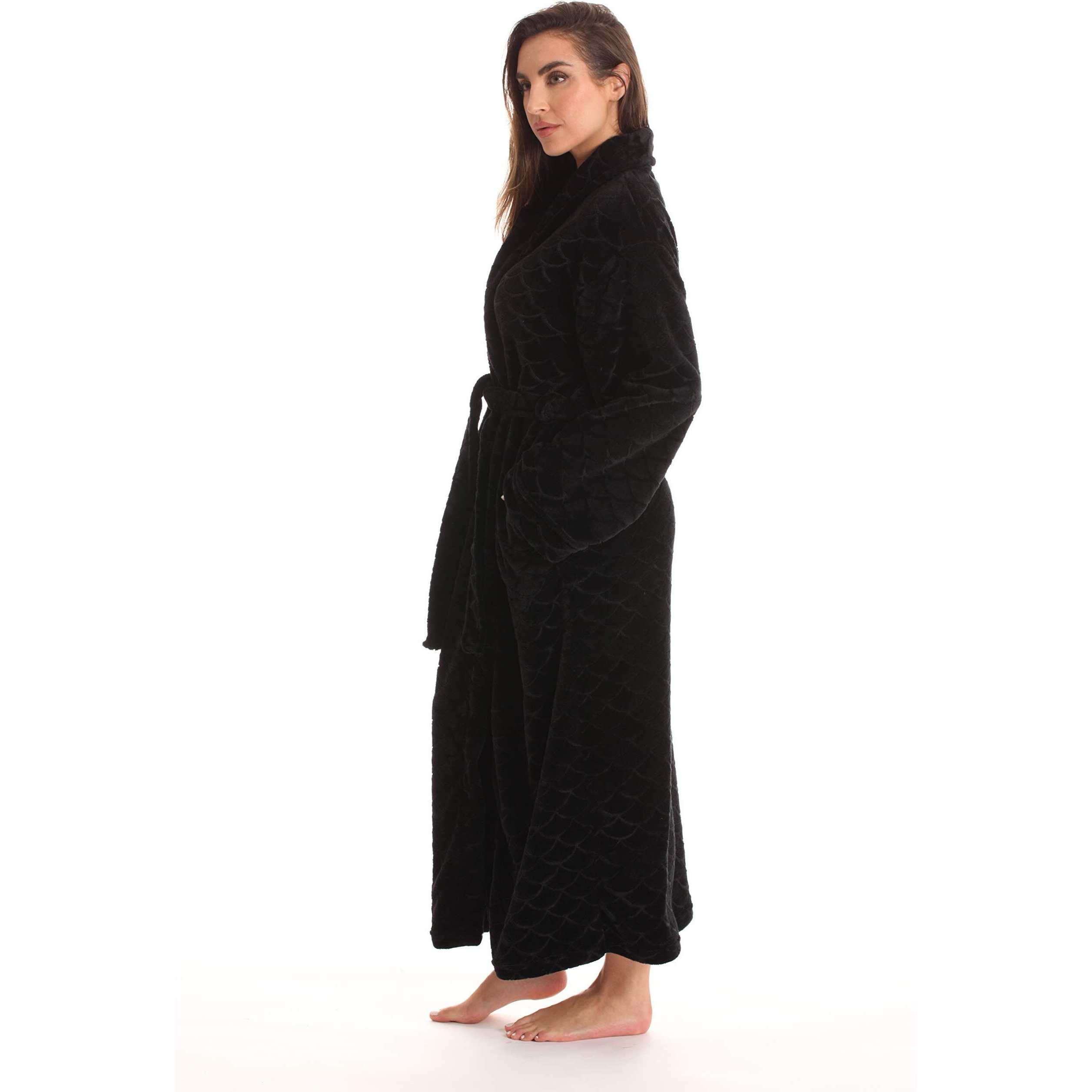 Just Love Kimono Robe Long Bath Robes For Women 6813-Blk-M