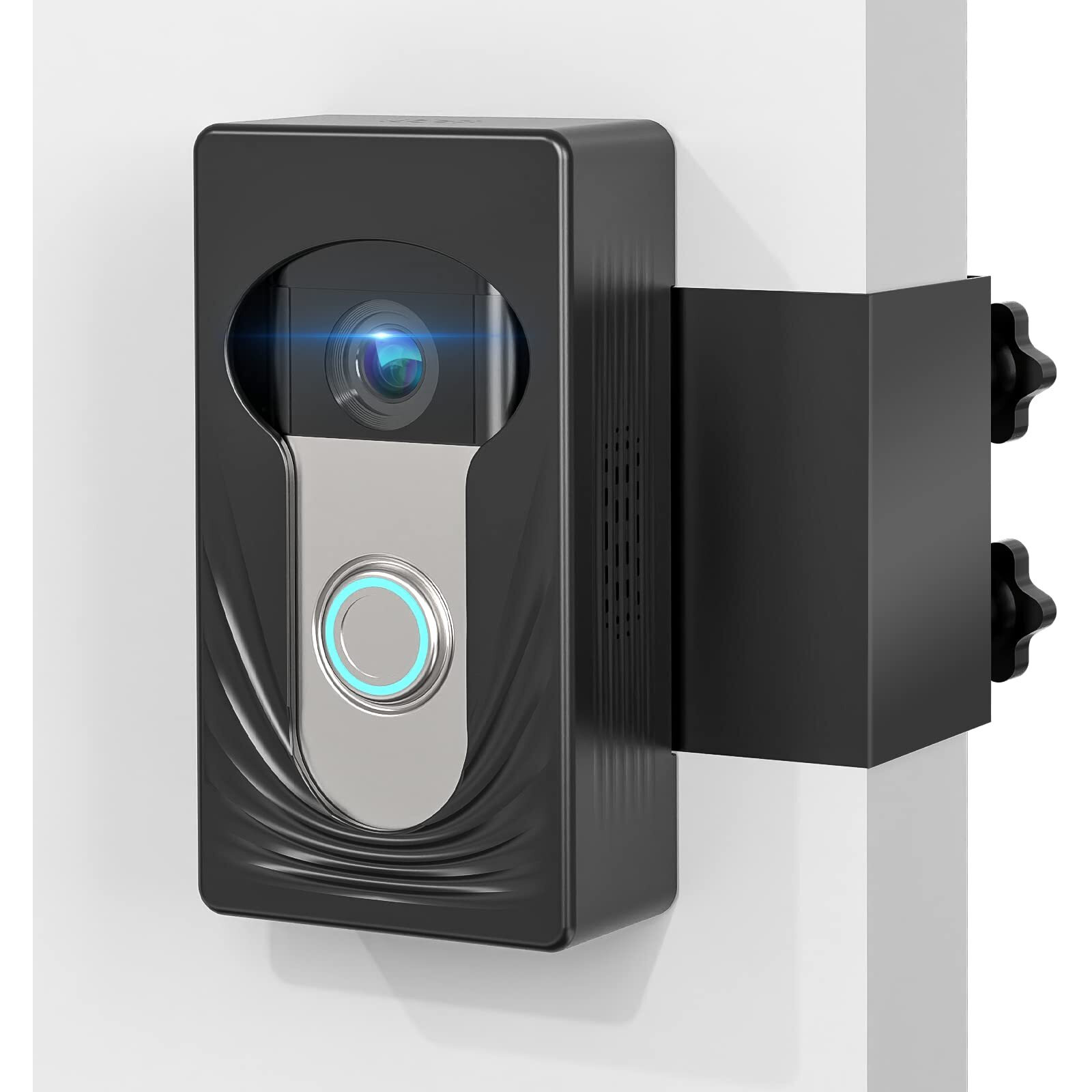 Trushome Doorbell Mount For Ring/Blink/Arlo/Eufy Wireless Video Doorbell, Compatible With Ring Doorbell 4/3/3Plus/2/1/2020, No Drill Anti Theft Doorbell Mount Camera Mount With Double Screw Fixing