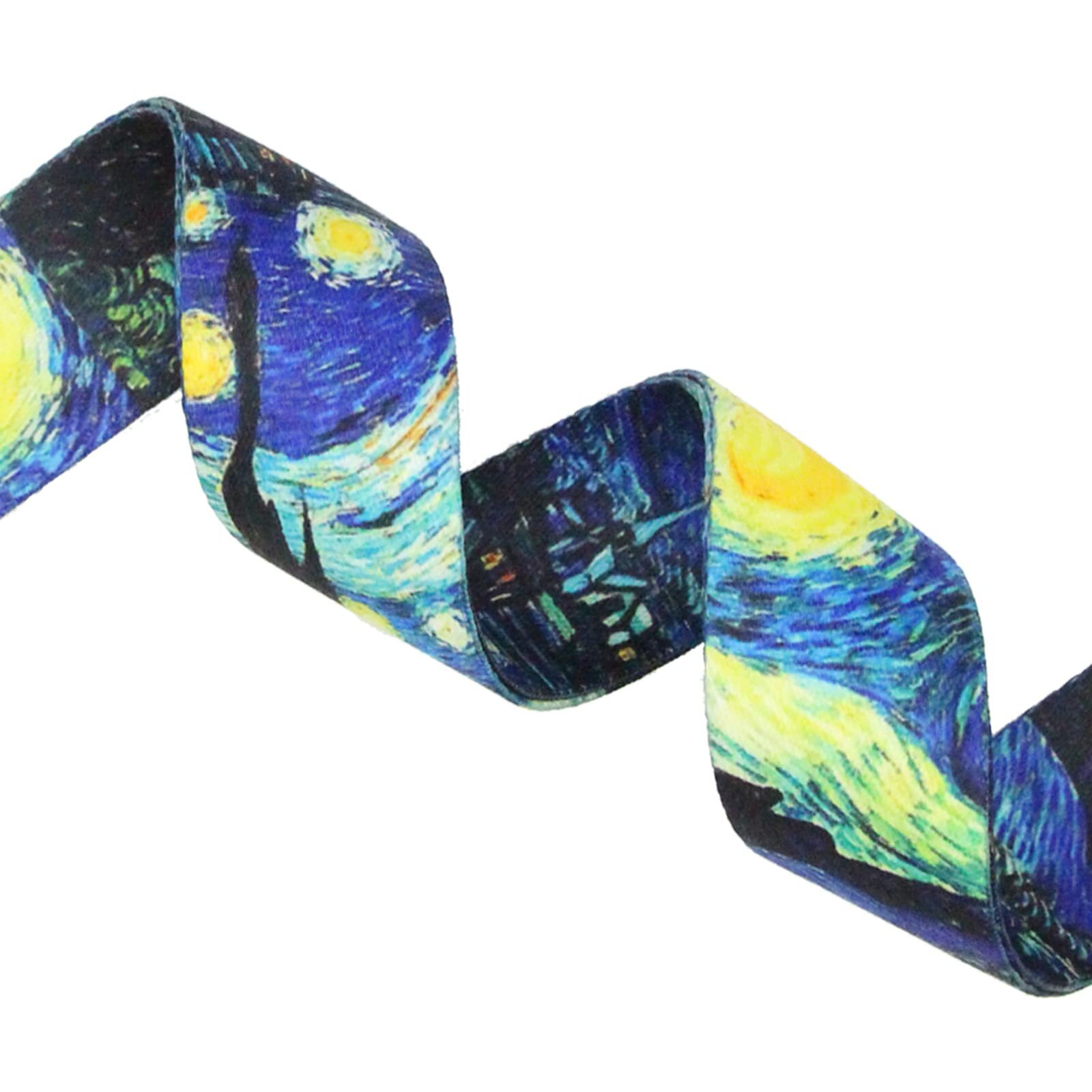 Neuschwan Van Gogh Starry Night Guitar Strap, Includes 2 Silicone Strap Locks & Strap Button. Adjustable Guitar Straps For Electric/Acoustic Guitar/Bass