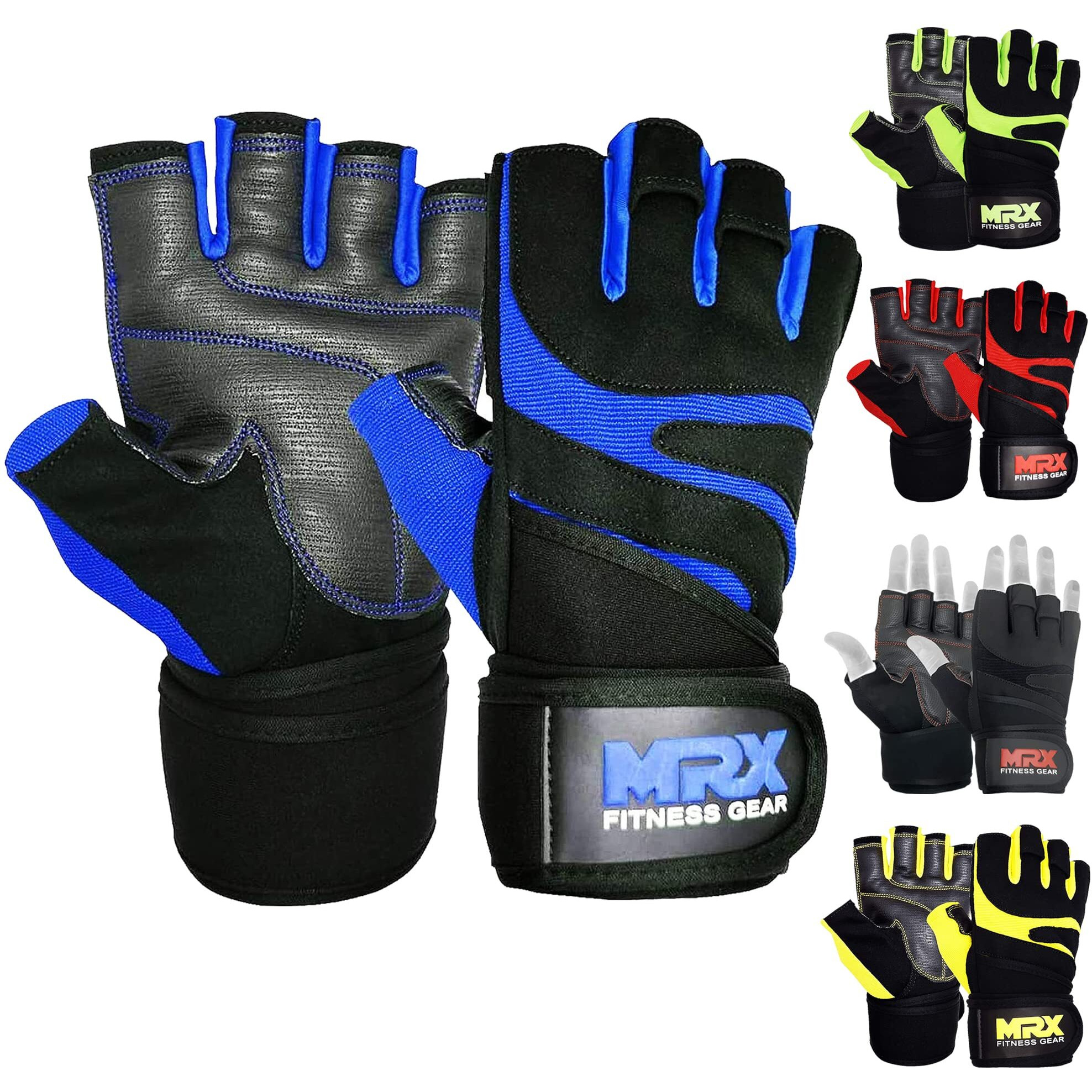 Mrx Weightlifting Gloves For Men Workout Gloves Mens Wrist Support Lifting Gloves Male Gym Gloves Workout Gym Accessories For Men Weight Lifting Fingerless Gym Exercise For Powerlifting