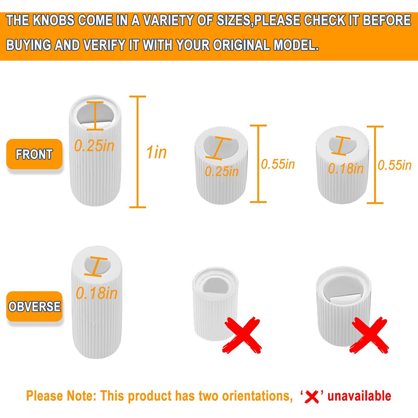 Ami Parts Universal White Control Knobs With 12 Adapters 4-Pack Universal Knobs For Oven/Stove/Range