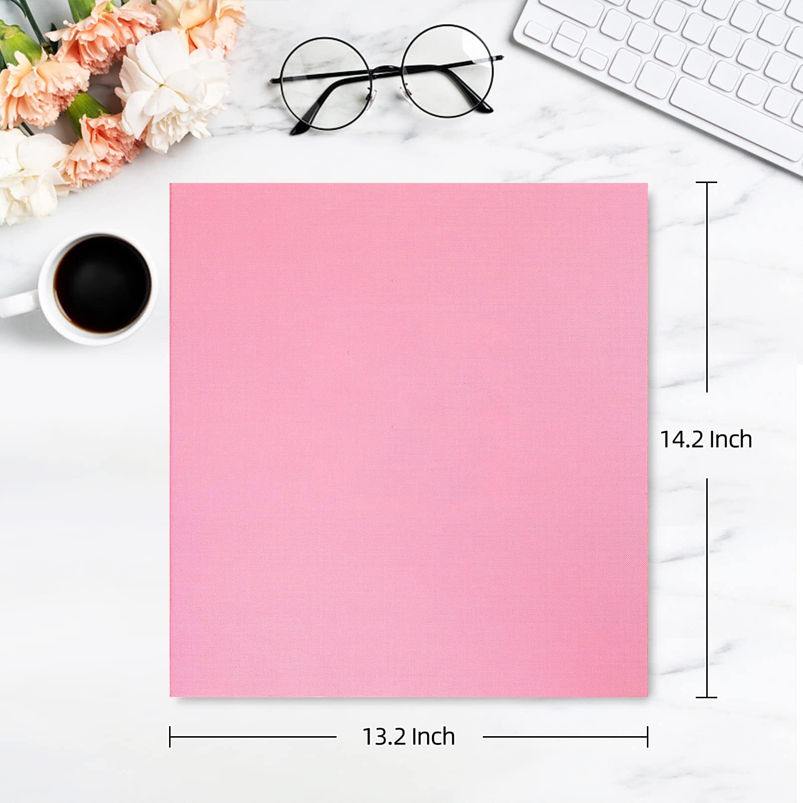Potricher Photo Album For 4X6 600 Photos Linen Cover Extra Large Capacity Photo Book For Family Wedding Anniversary Baby (Pink, 600 Pockets)