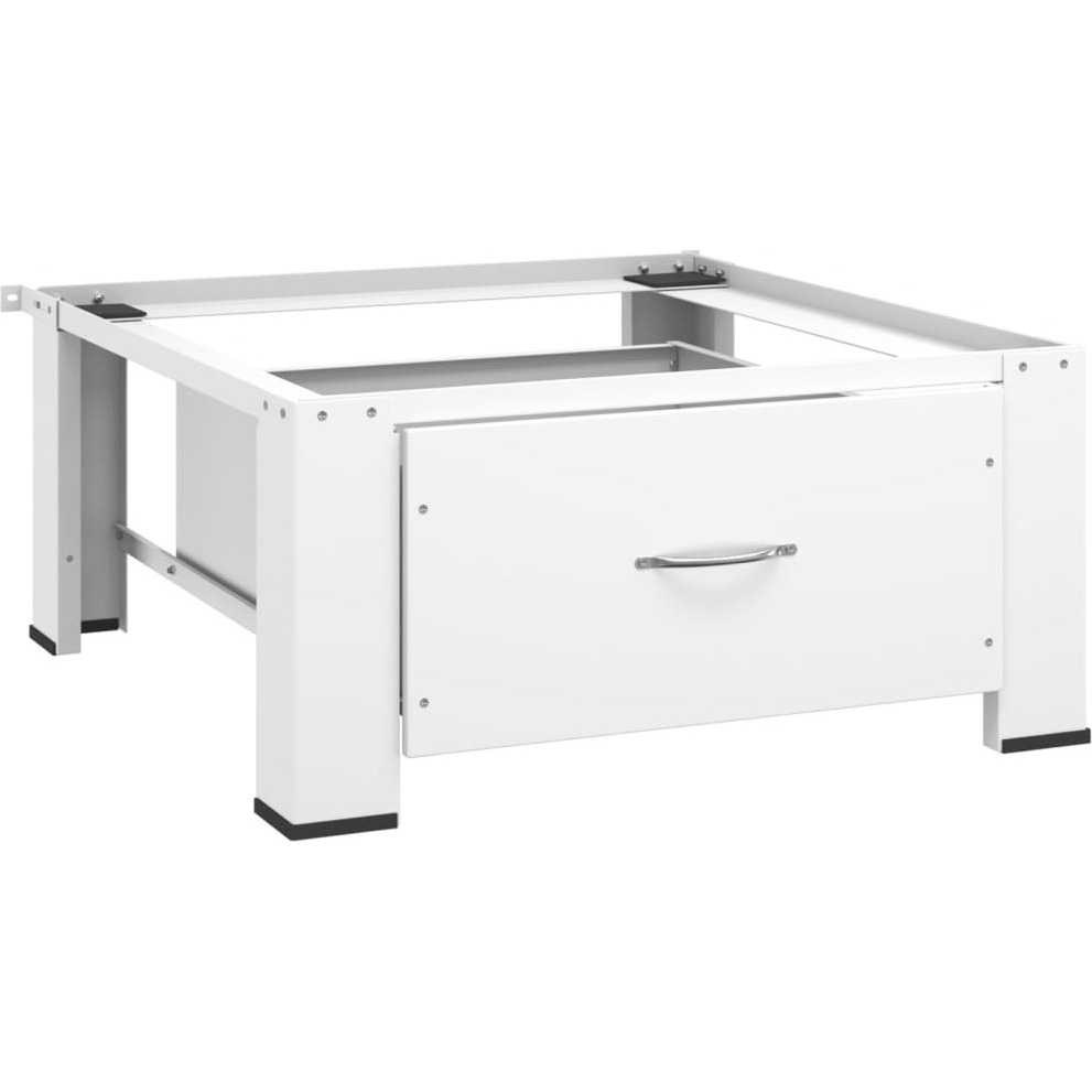 Vidaxl Washing Machine Pedestal With Drawer White