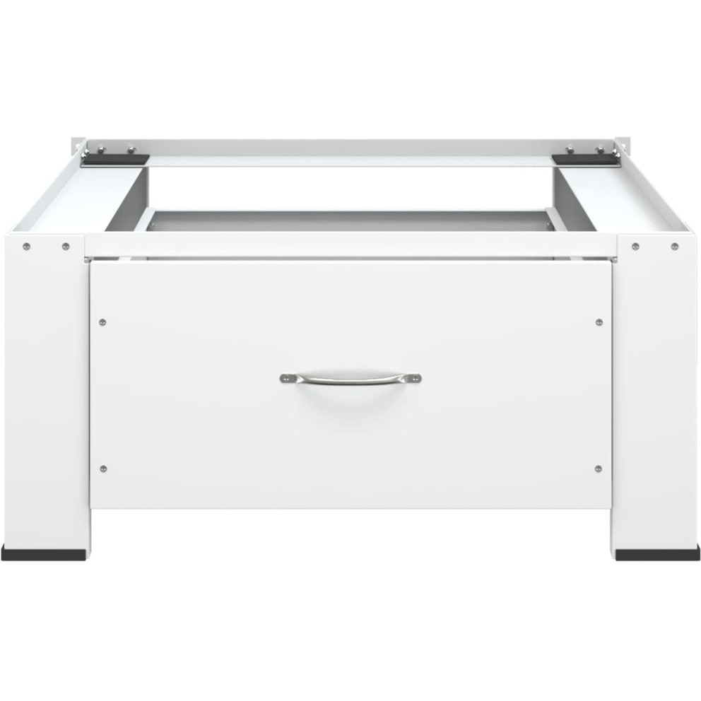 Vidaxl Washing Machine Pedestal With Drawer White