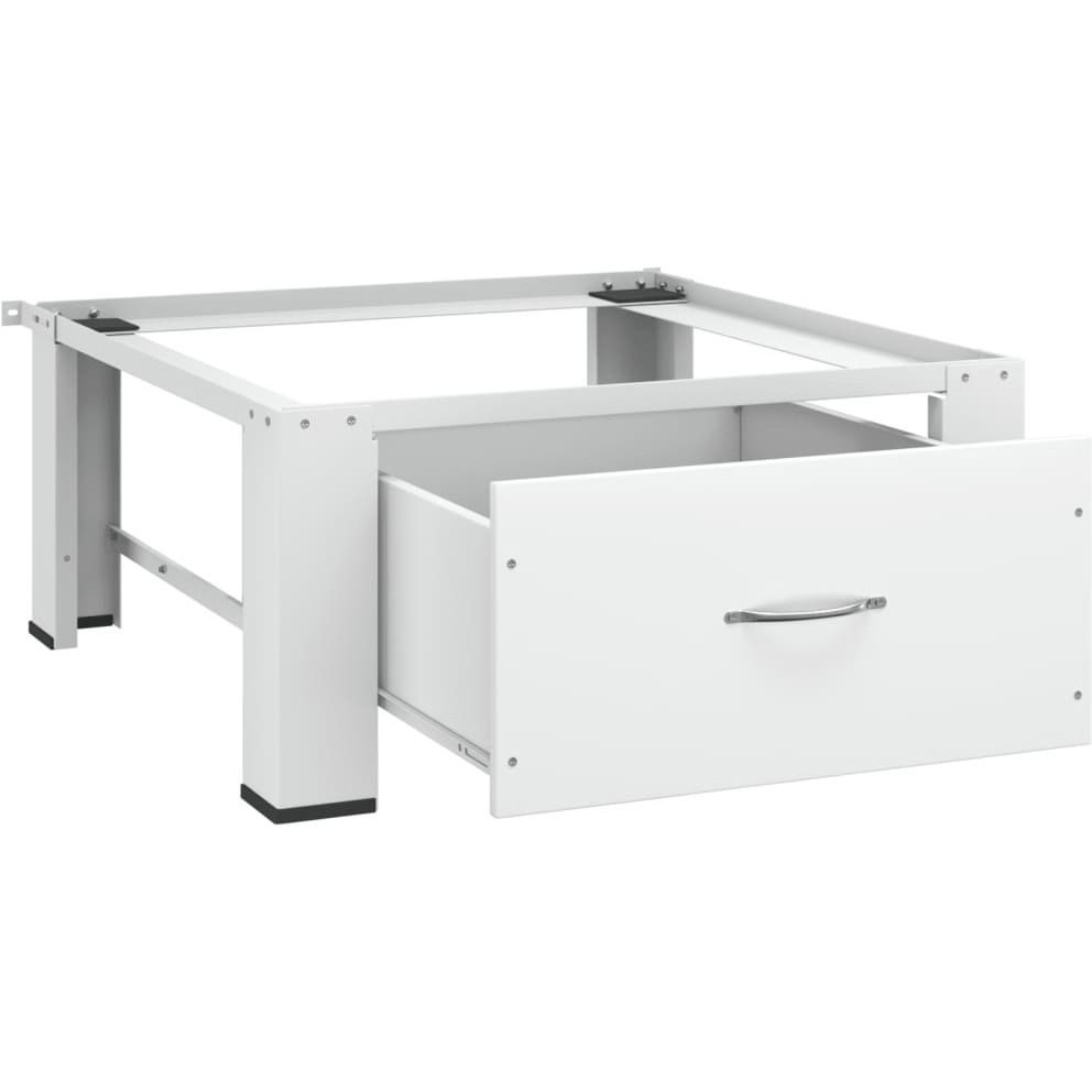 Vidaxl Washing Machine Pedestal With Drawer White