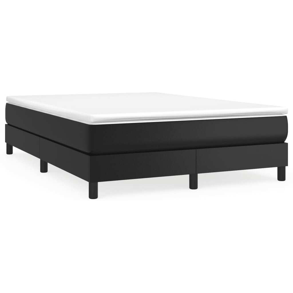 Vidaxl Box Spring Bed Frame Black 59.8"&quotX79.9"" Queen Faux Leather