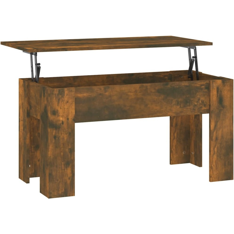 Vidaxl Coffee Table Smoked Oak 39.8"&quotX19.3"&quotX20.5"" Engineered Wood