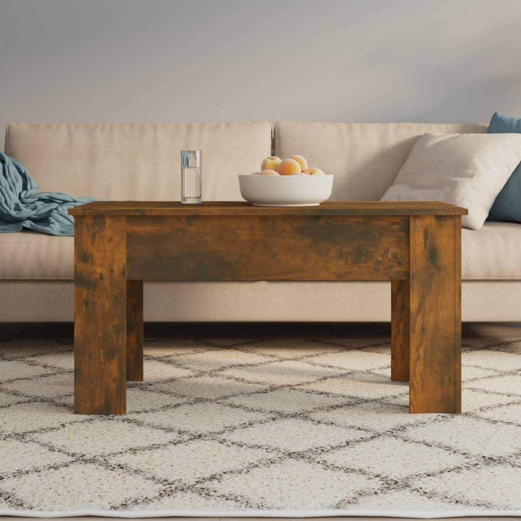 Vidaxl Coffee Table Smoked Oak 39.8"&quotX19.3"&quotX20.5"" Engineered Wood